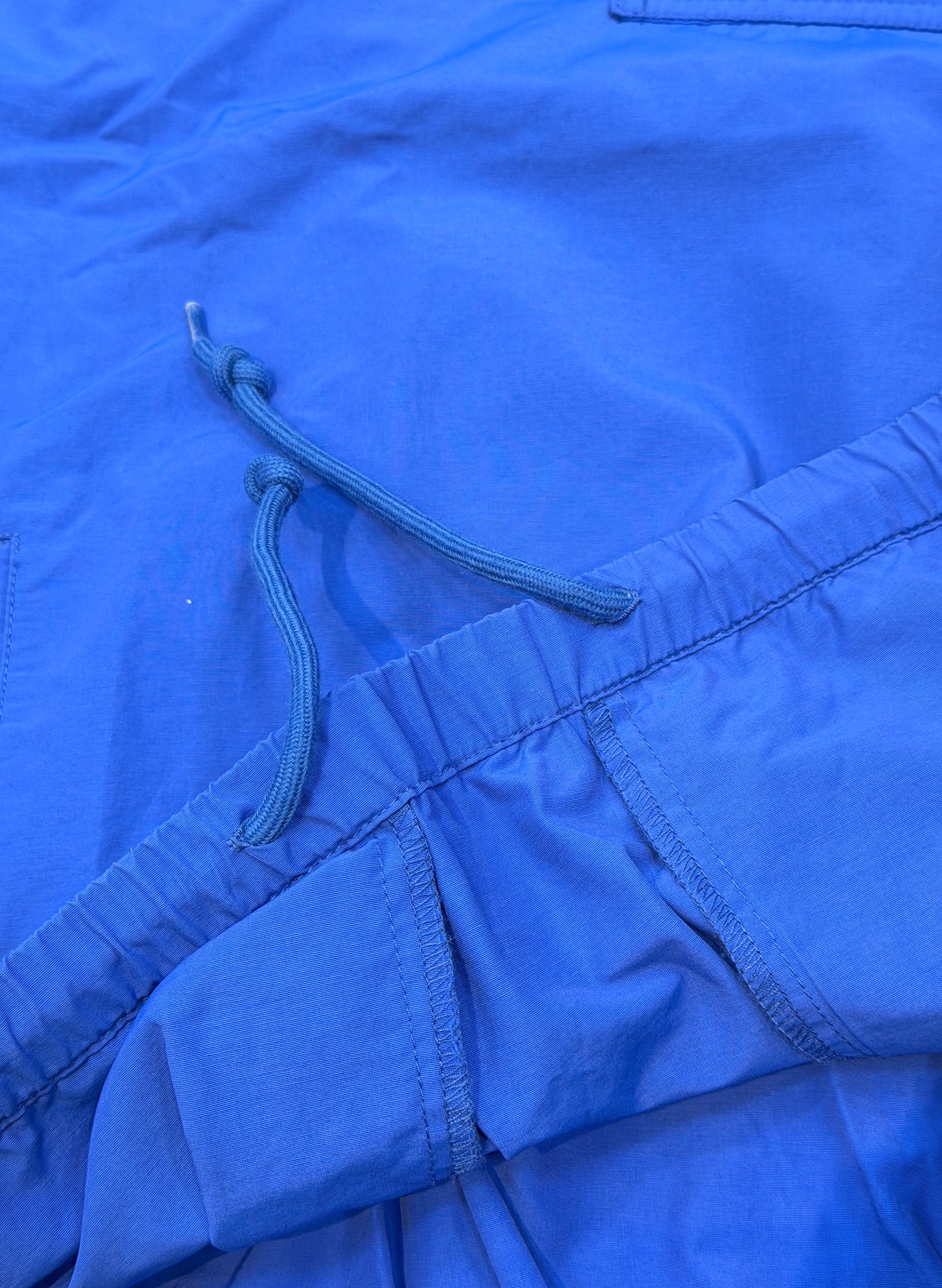 WOODBLOCK COTTON NYLON PULLOVER ANORAK BLUE (WB-26SS-006)