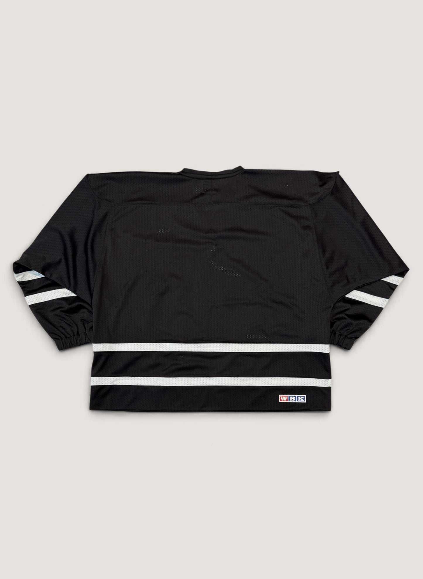 WOODBLOCK LS MESH HOCKEY JERSEY BLACK/WHITE (WB-26AW-001)