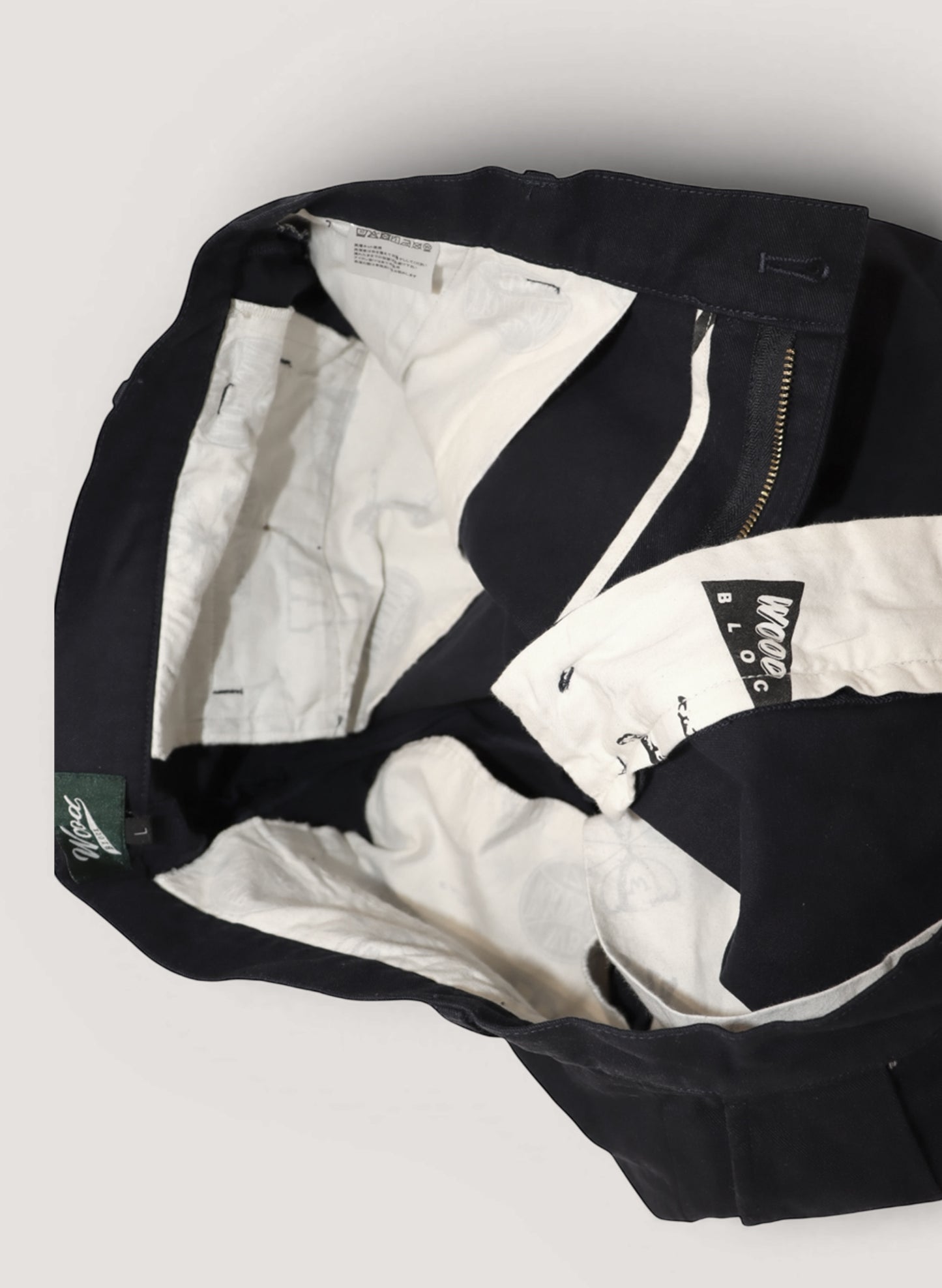 WOODBLOCK 2TUCK CHINO SHORT PANT BLACK (WB-26SS-017)