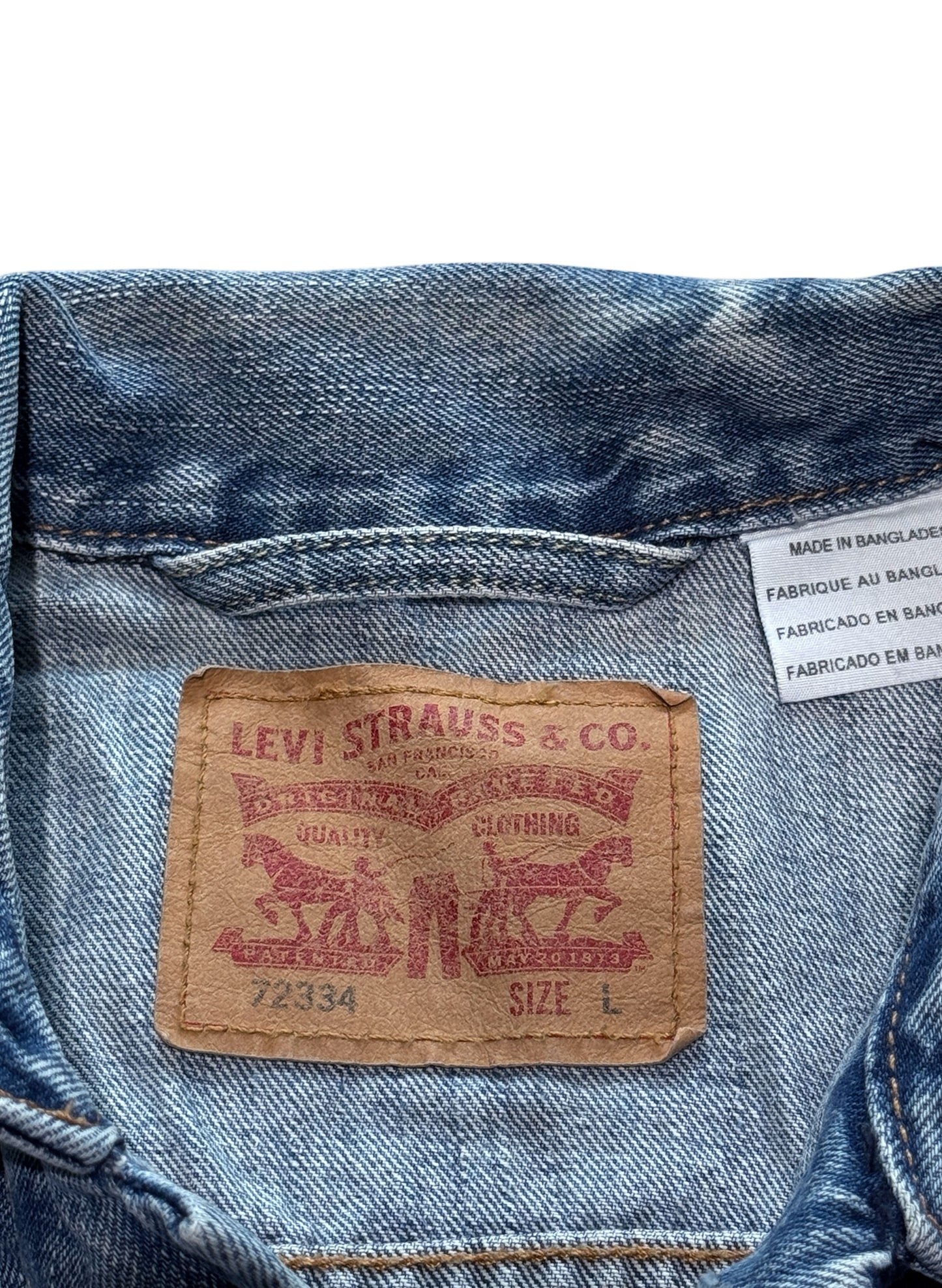 (SUP-590) LEVI'S 72334 DENIM JACKET - L