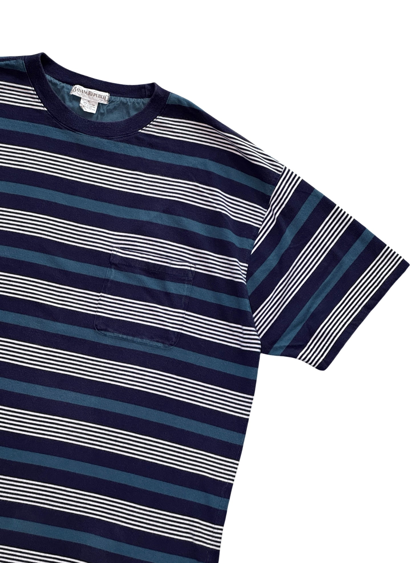(SUP-708) BANANA REPUBLIC BORDER POCKET TEE