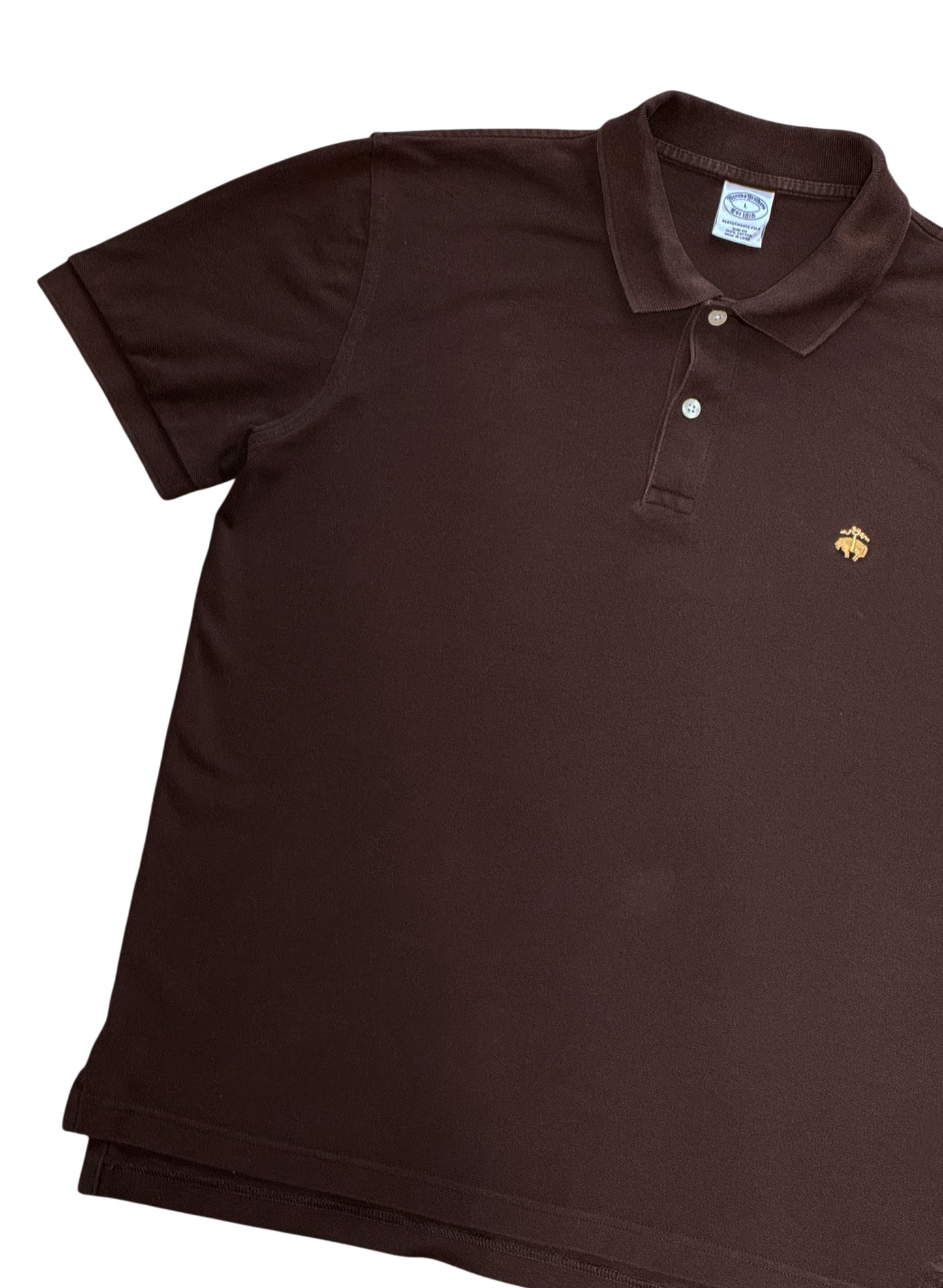 (SUP-688) BROOKS BROTHERS POLO SHIRT - BROWN