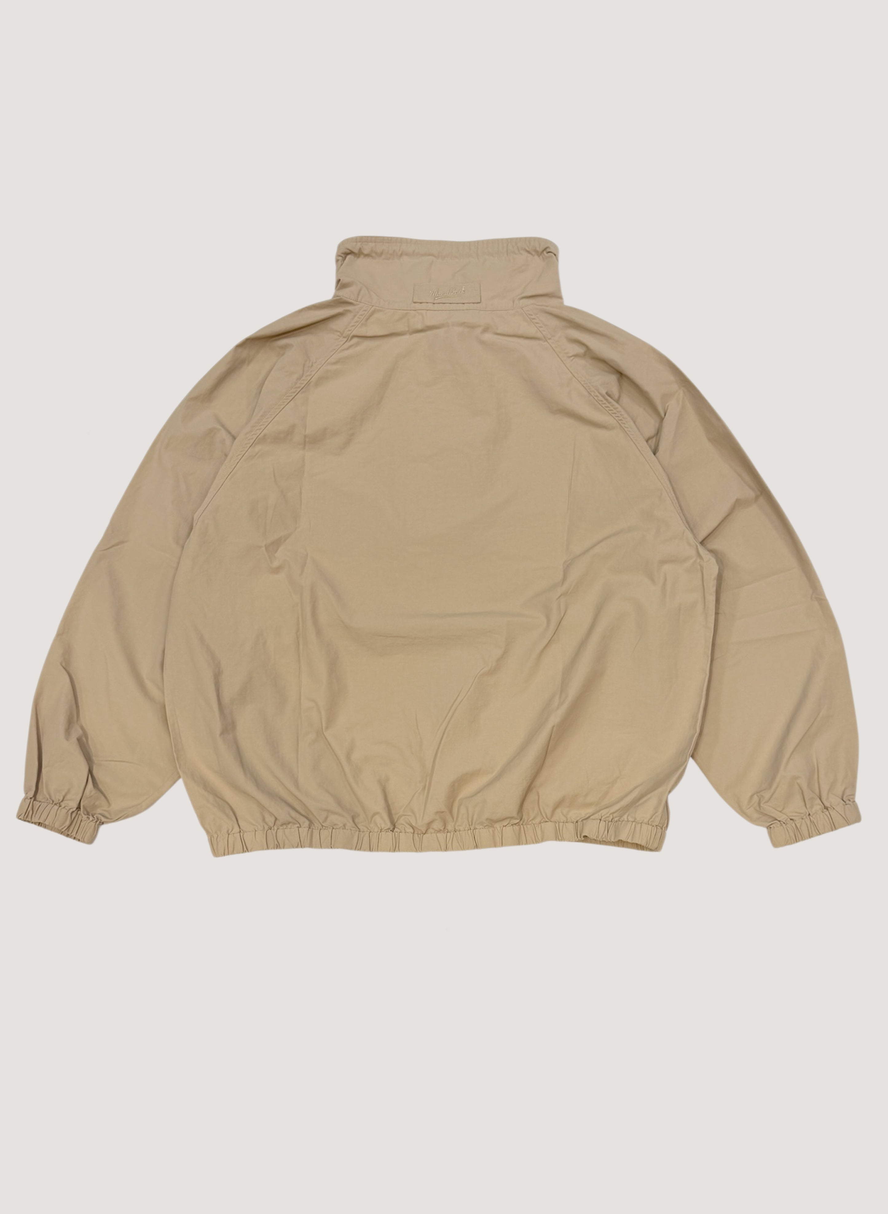 WOODBLOCK COTTON NYLON PULLOVER ANORAK BEIGE (WB-26SS-006)