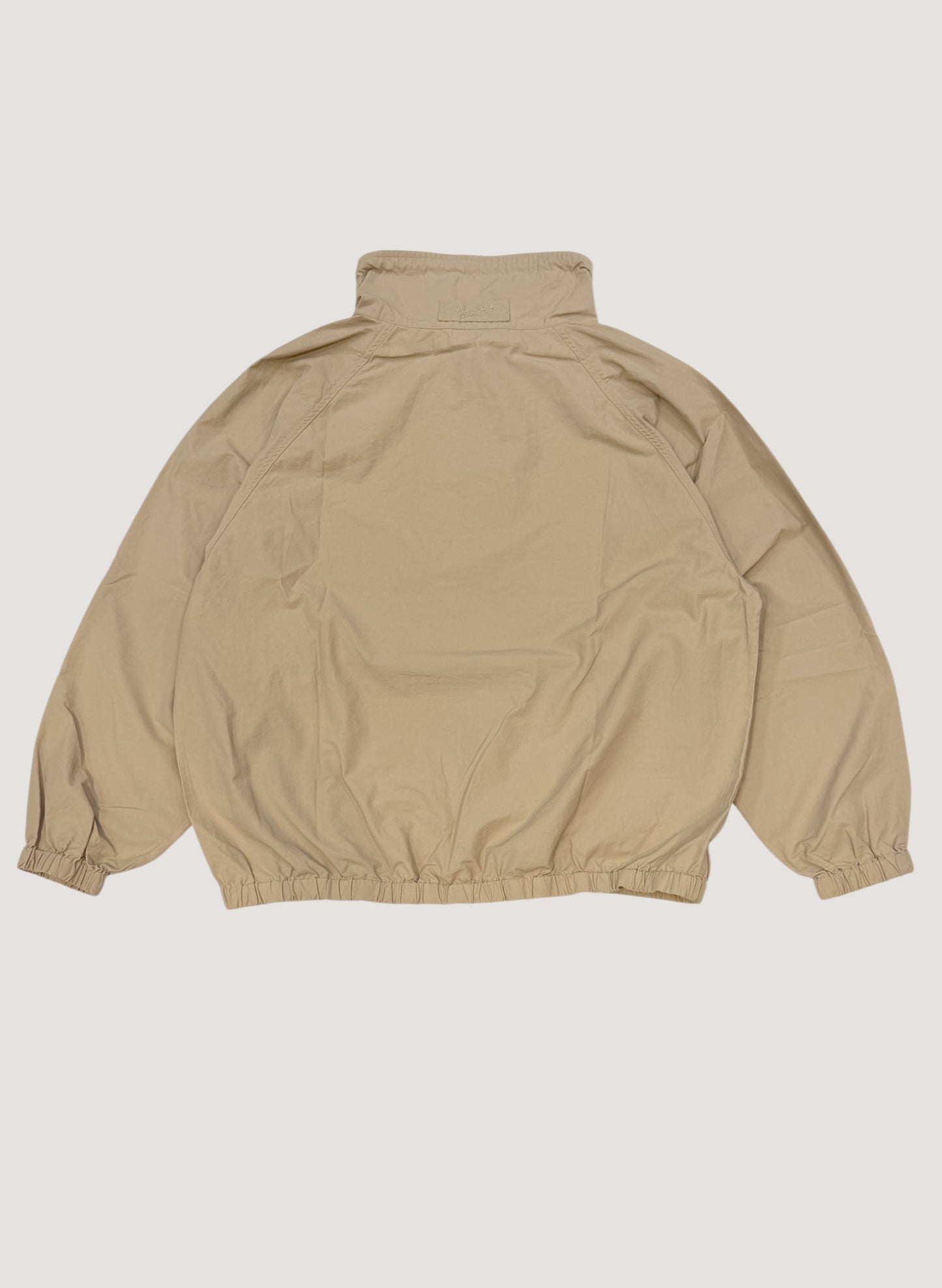 WOODBLOCK COTTON NYLON PULLOVER ANORAK BEIGE (WB-26SS-006)
