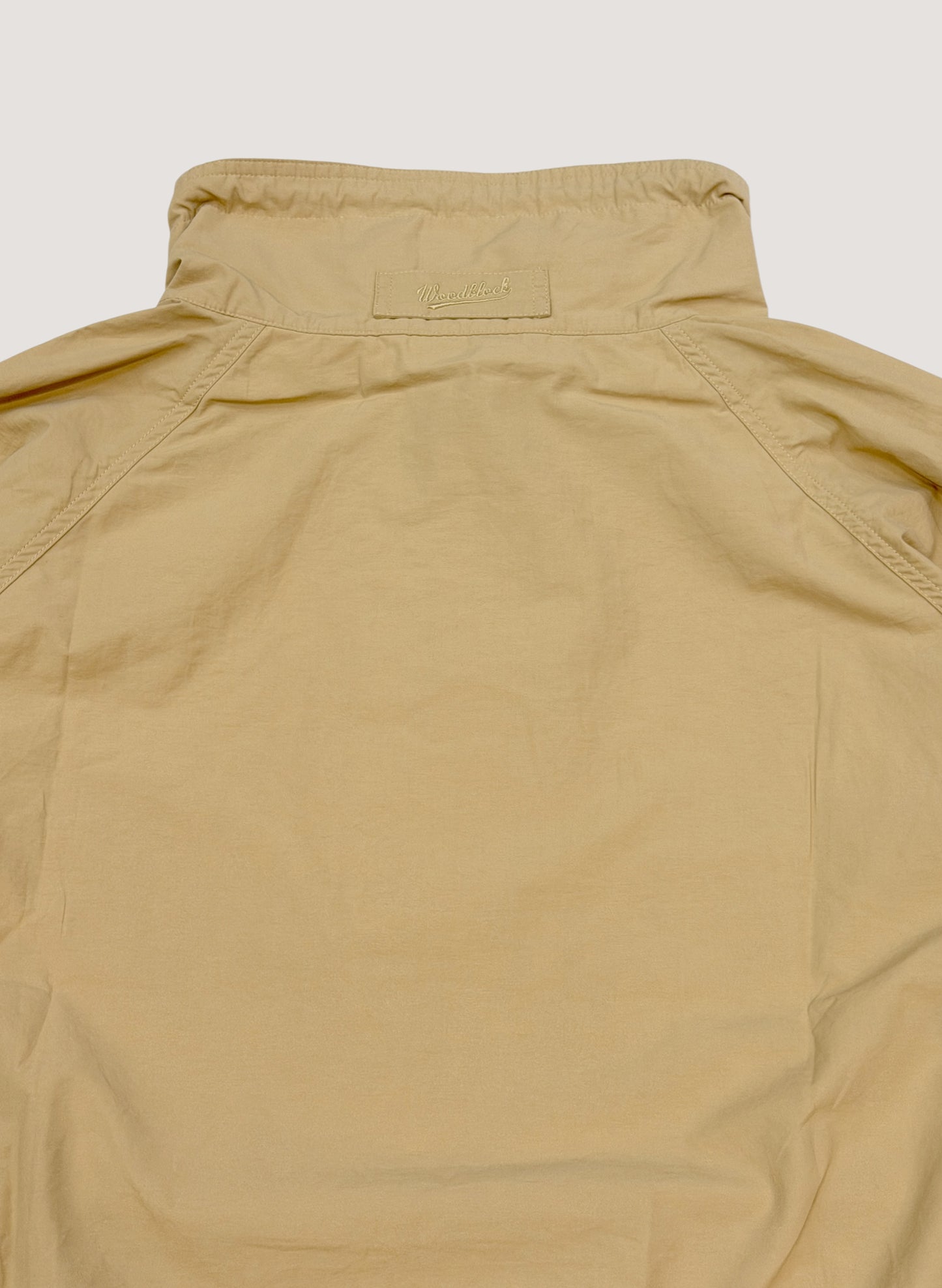 WOODBLOCK COTTON NYLON PULLOVER ANORAK BEIGE (WB-26SS-006)