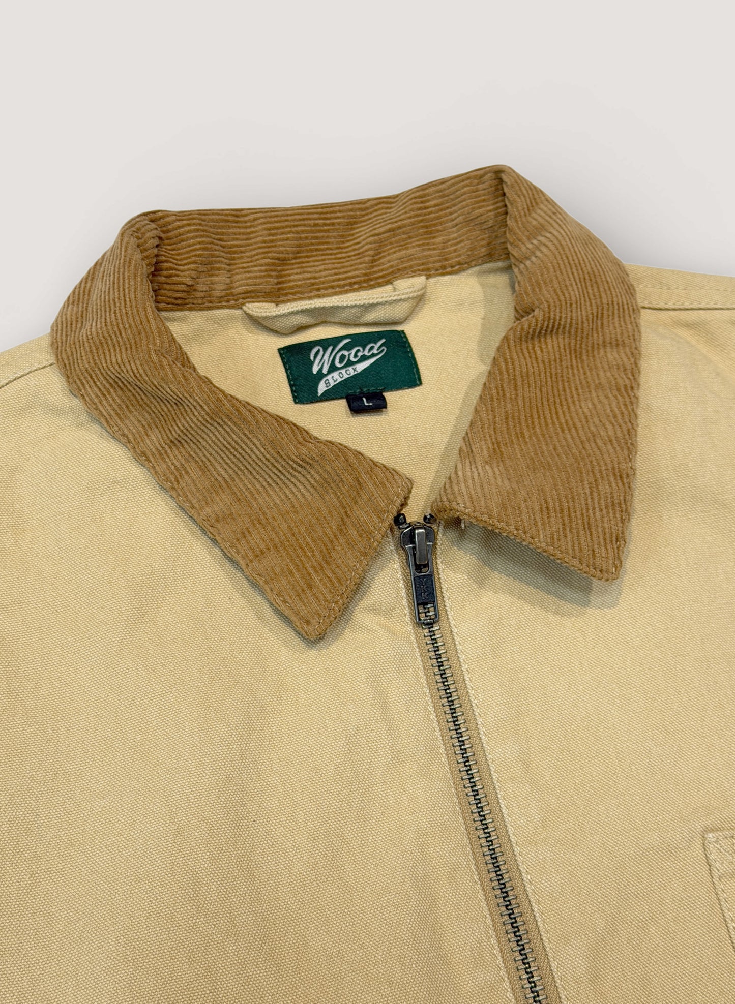 WOODBLOCK WIDE SLEEVE DUCK JACKET BEIGE (WB-26SS-003)