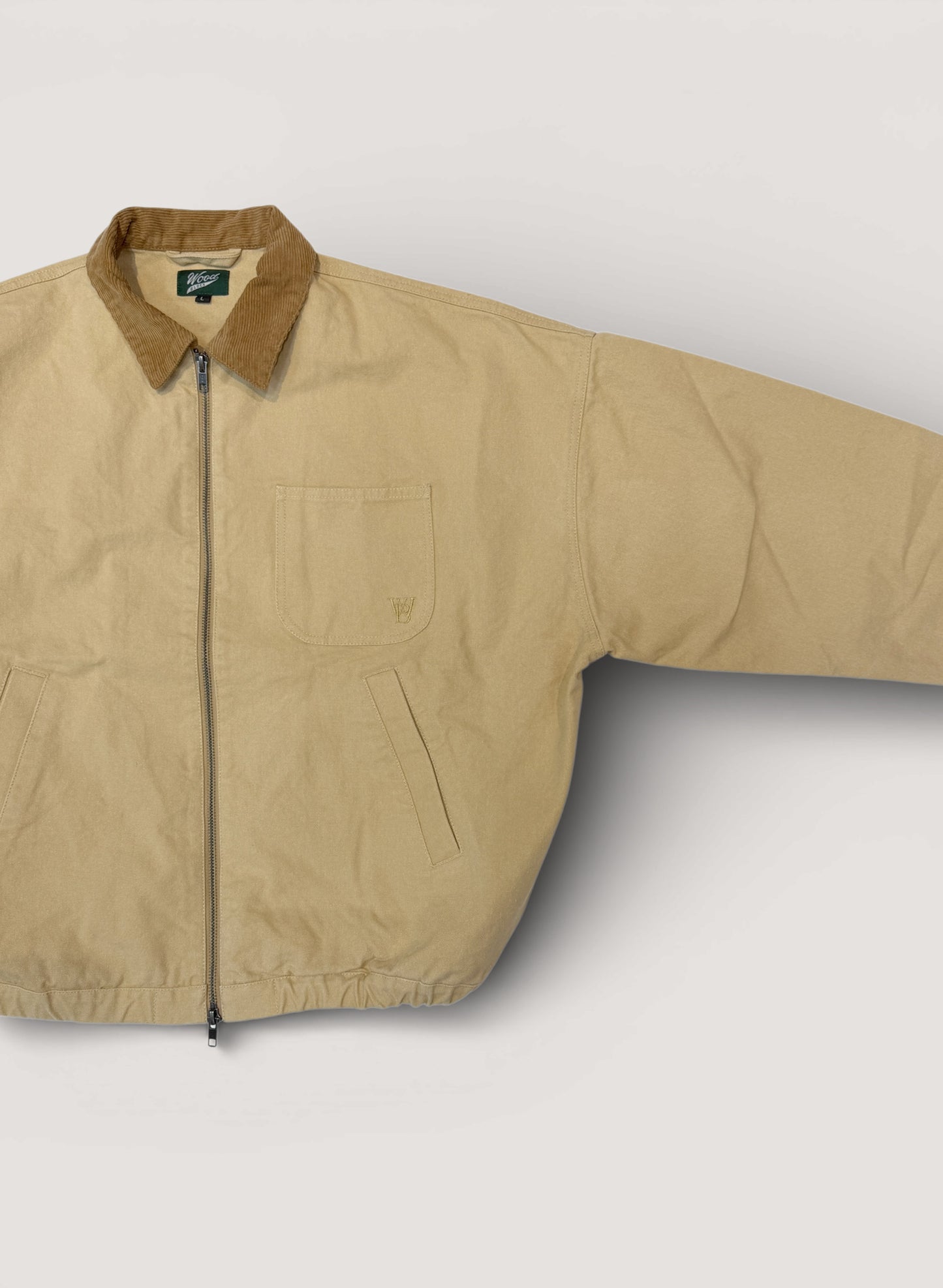 WOODBLOCK WIDE SLEEVE DUCK JACKET BEIGE (WB-26SS-003)