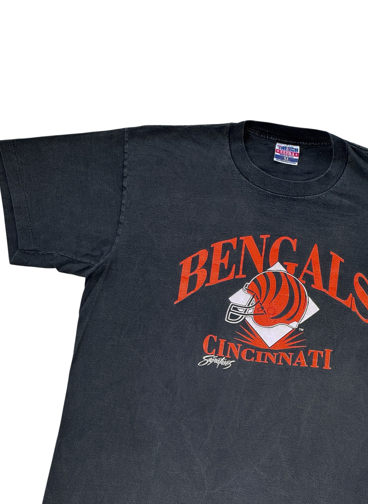 (SUP-732) 90s NFL CINCINNATI BENGALS "BLACK FADE" - MADE IN U.S.A.