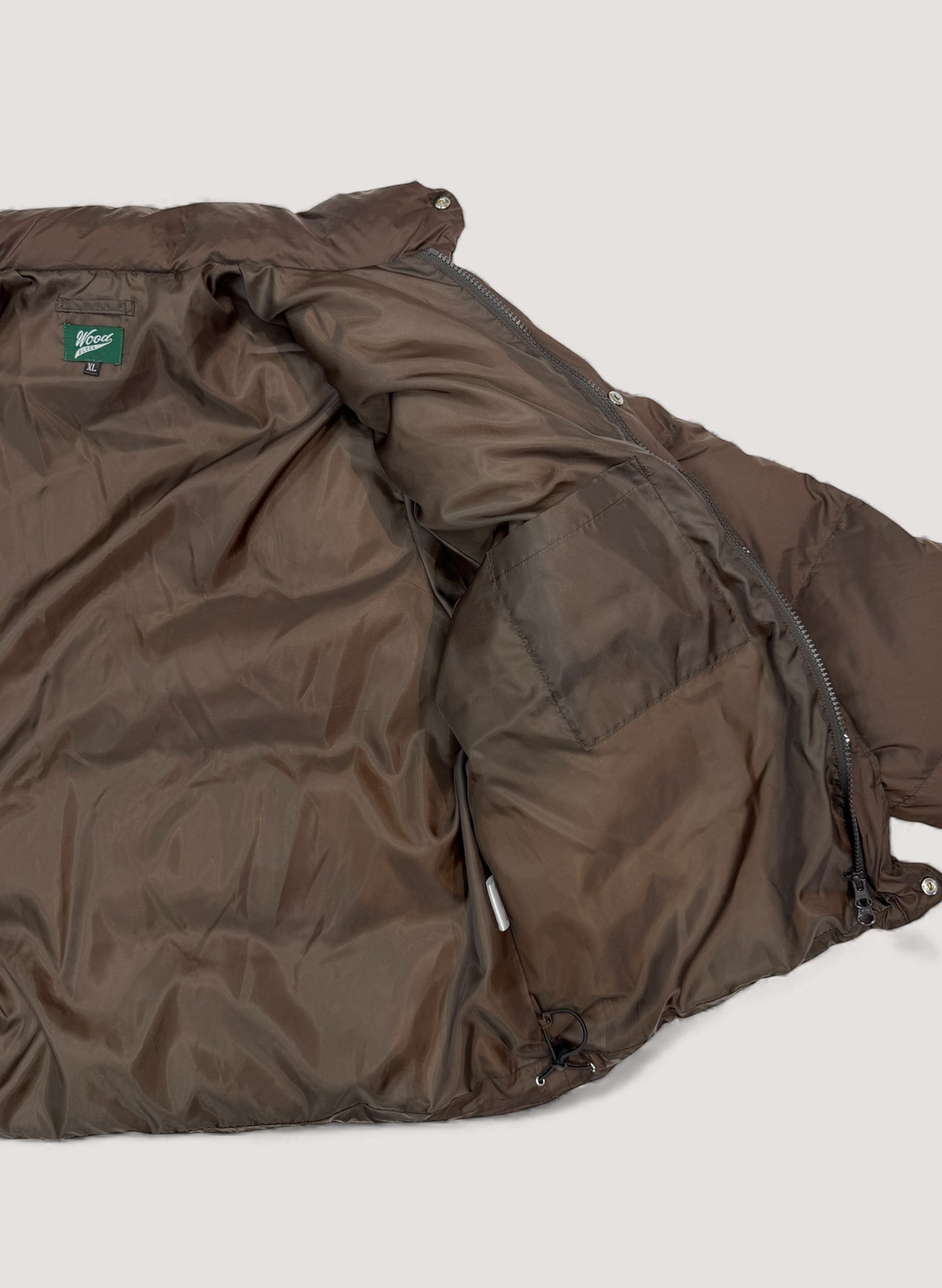 WOODBLOCK W FLAP DOWN JACKET BROWN (WB-25AW-014)