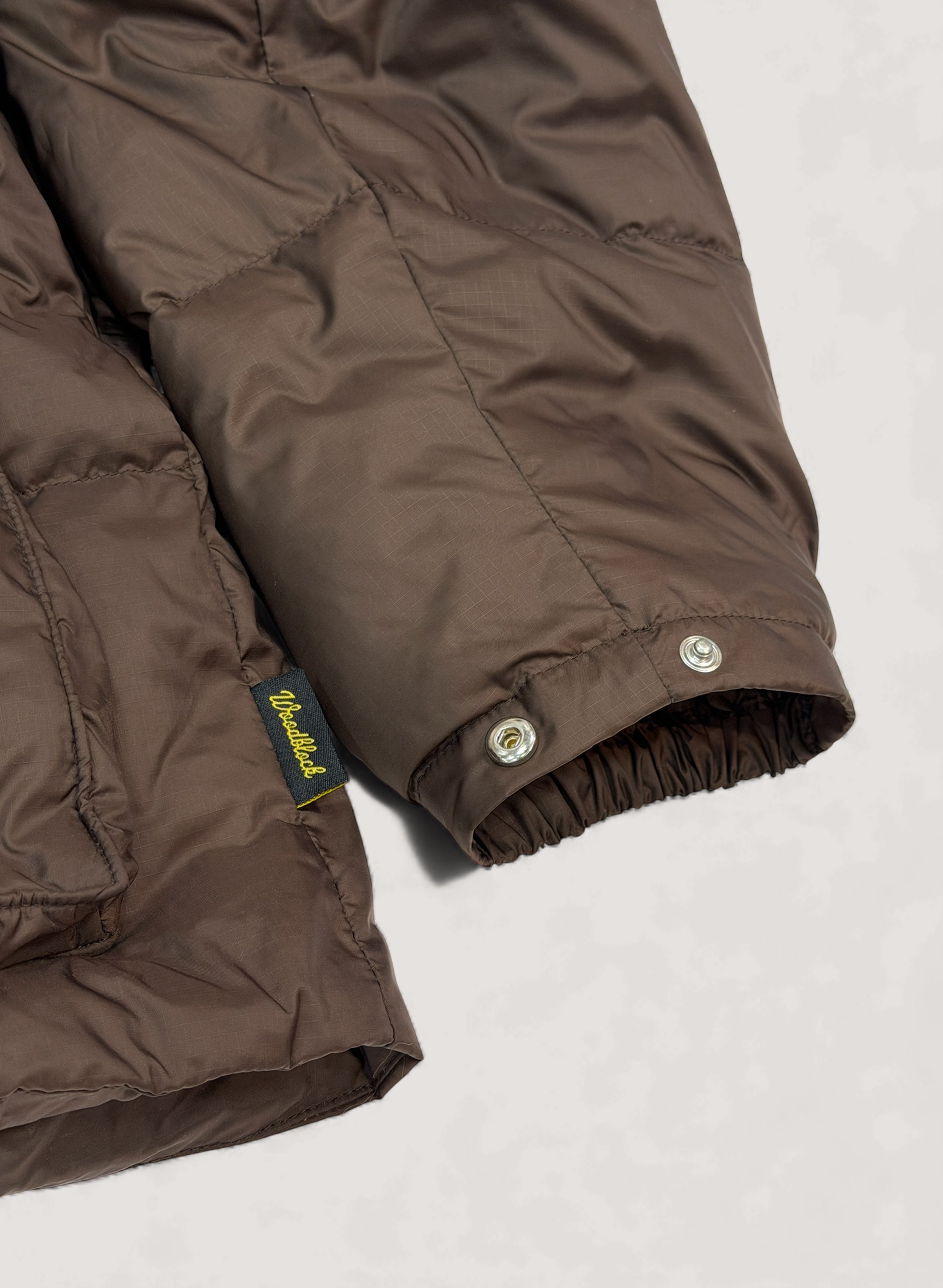 WOODBLOCK W FLAP DOWN JACKET BROWN (WB-25AW-014)