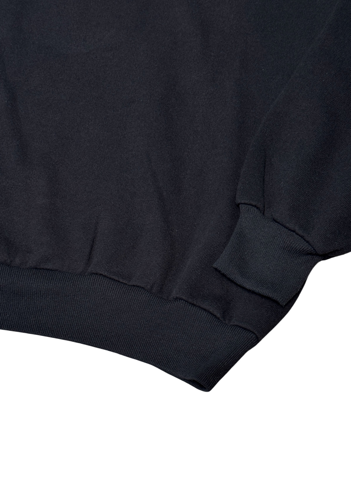 (SUP-869) 90s JERZEES "BLACK" CREW NECK SWEAT - L - MADE IN U.S.A.