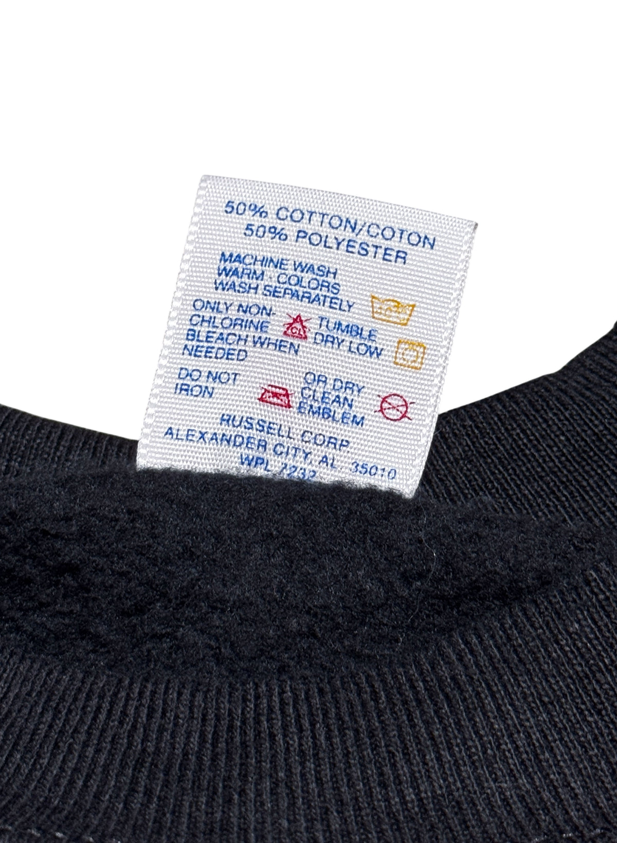 (SUP-869) 90s JERZEES "BLACK" CREW NECK SWEAT - L - MADE IN U.S.A.