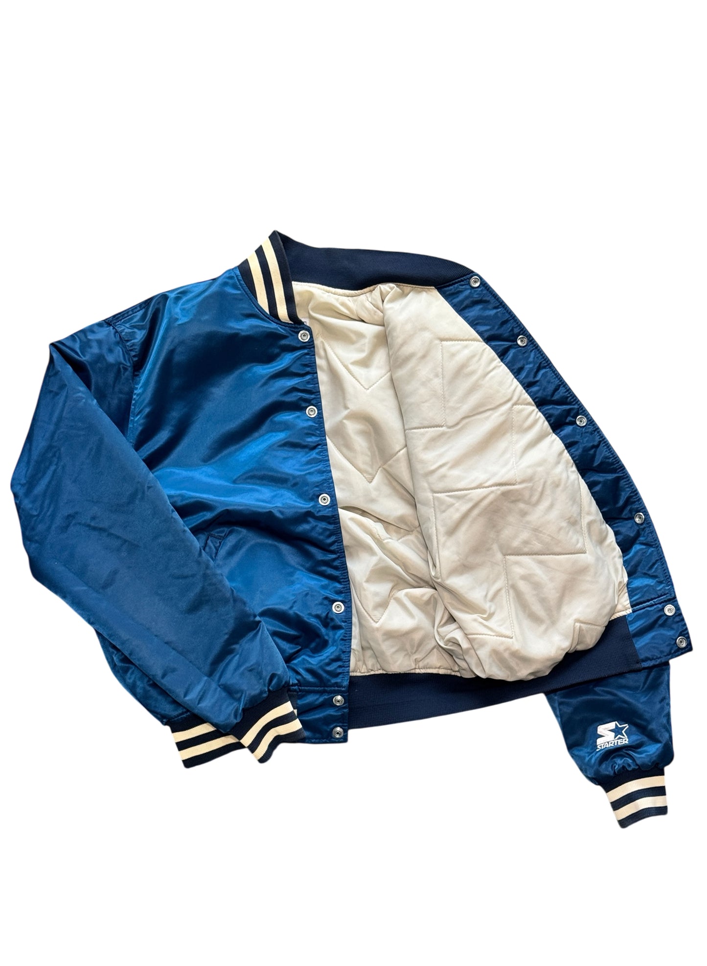 (SUP-549) STARTER NEW YORK YANKEES NYLON STADIUM JACKET - L - MADE IN U.S.A.