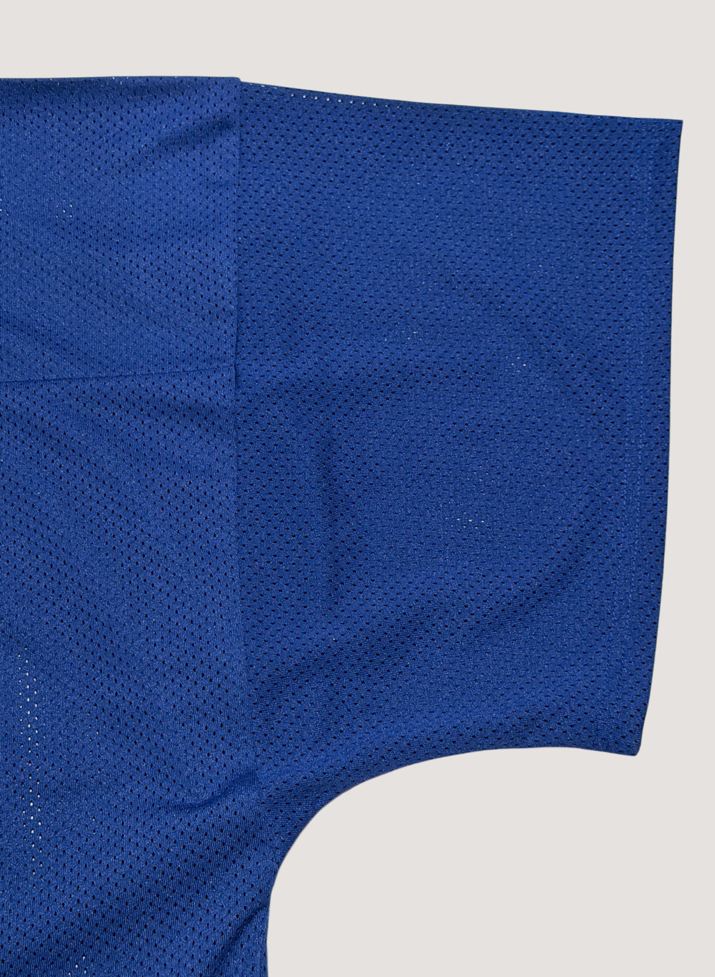 WOODBLOCK 36 S/S CREW NECK MESH FOOTBALL SHIRT BLUE/WHITE (WB-26SS-020)