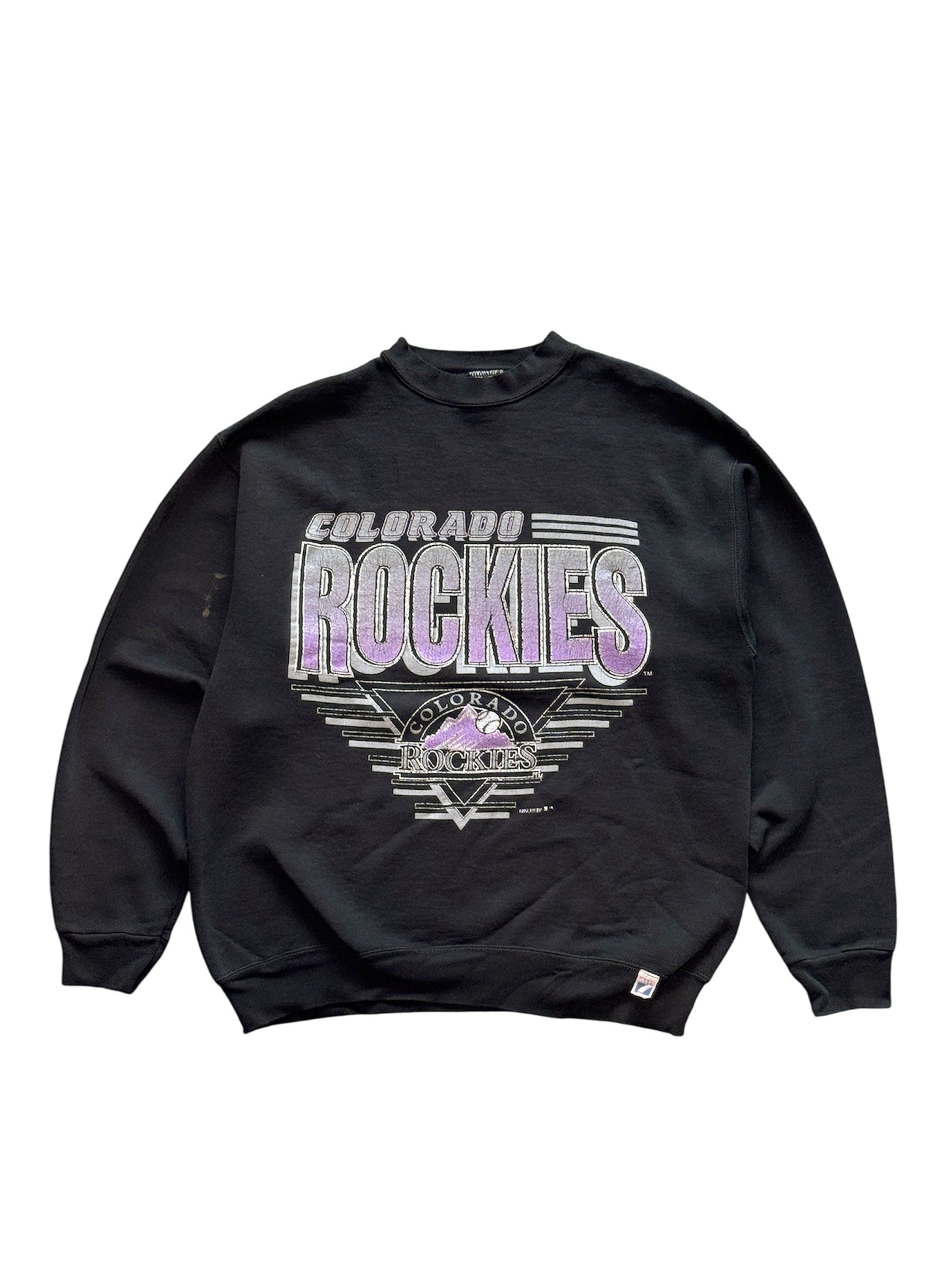 (SUP-428) MLB 1992 COLORADO ROCKIES SWEAT - BLACK