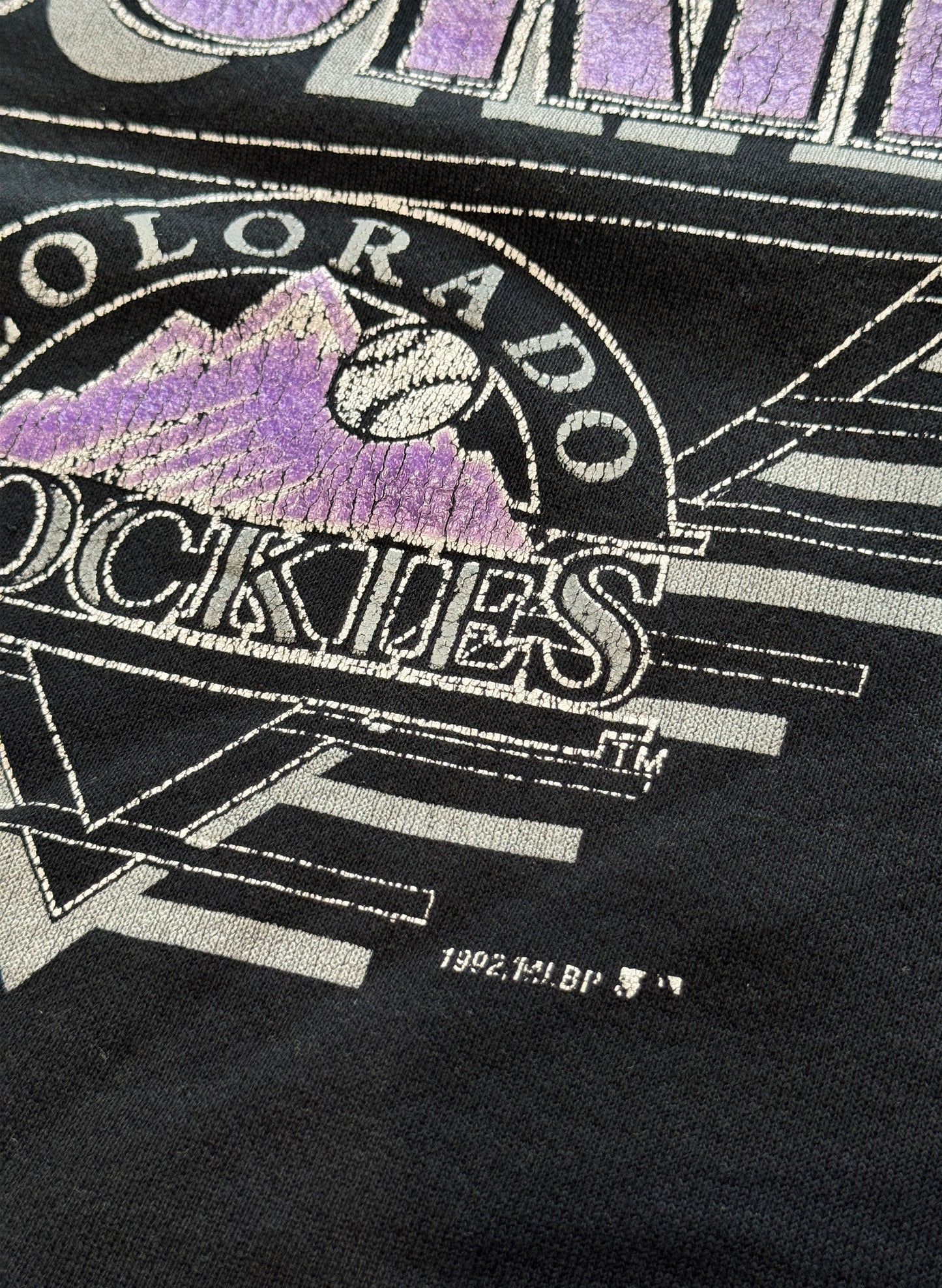 (SUP-428) MLB 1992 COLORADO ROCKIES SWEAT - BLACK