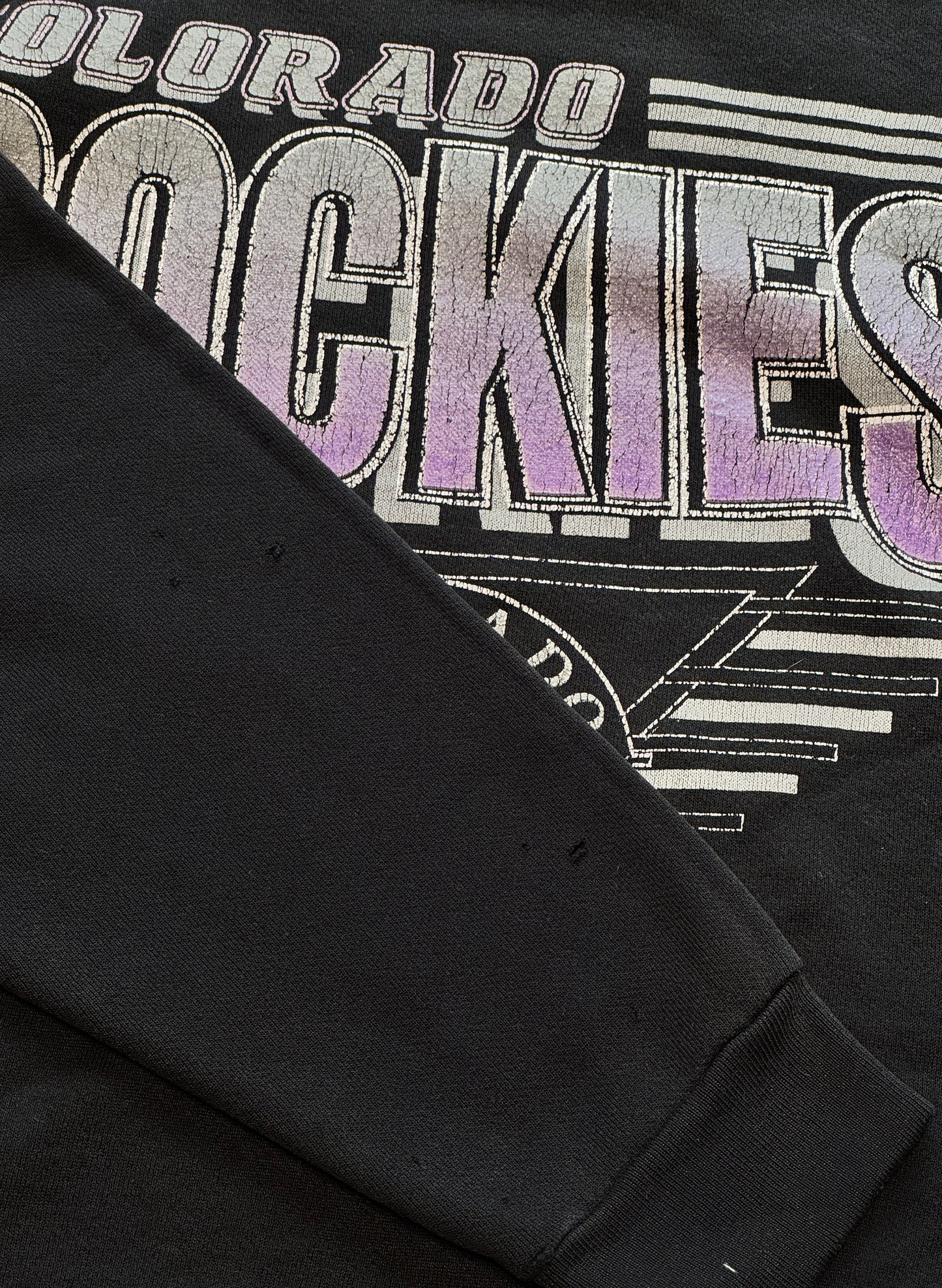 (SUP-428) MLB 1992 COLORADO ROCKIES SWEAT - BLACK