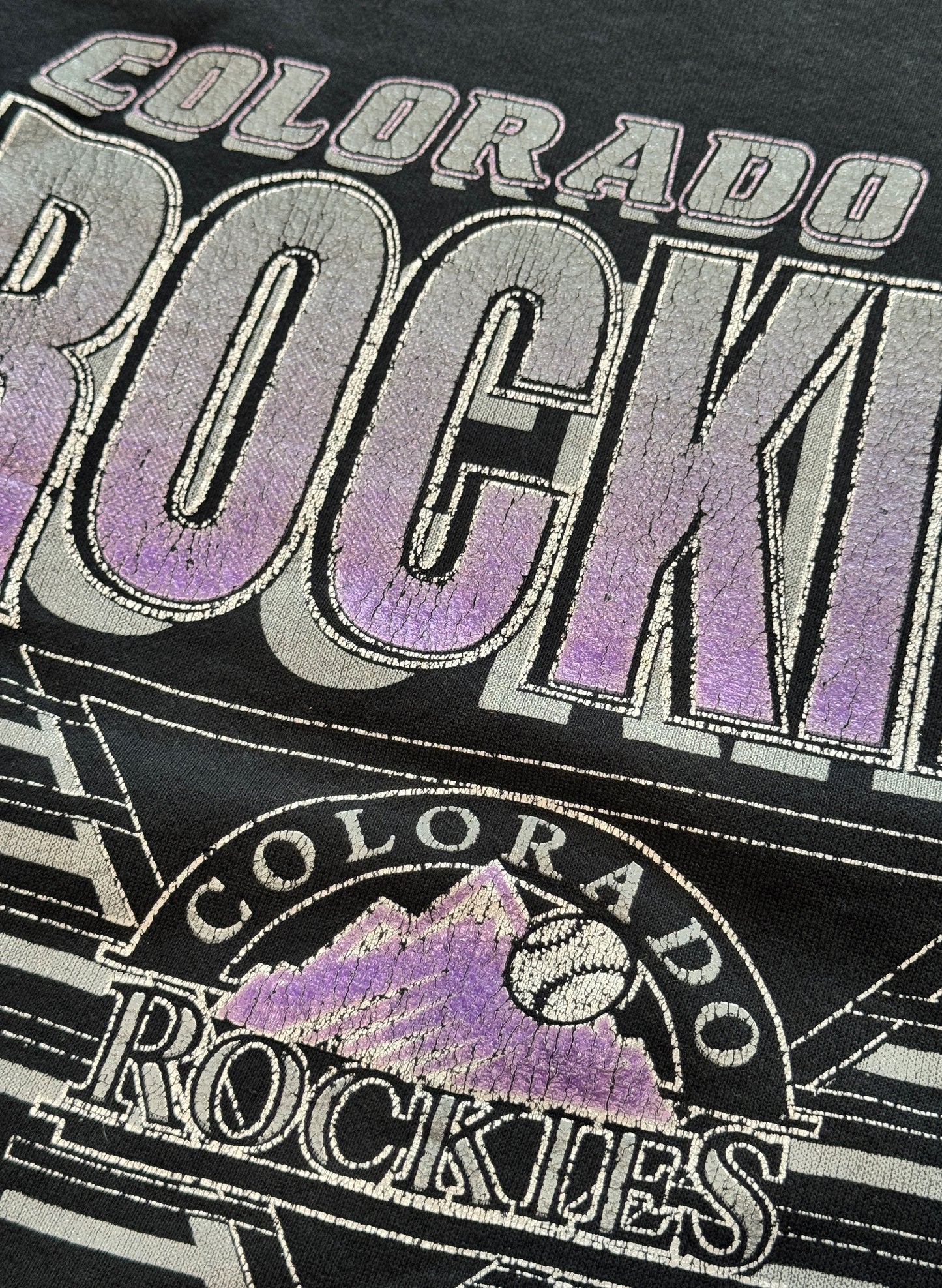 (SUP-428) MLB 1992 COLORADO ROCKIES SWEAT - BLACK