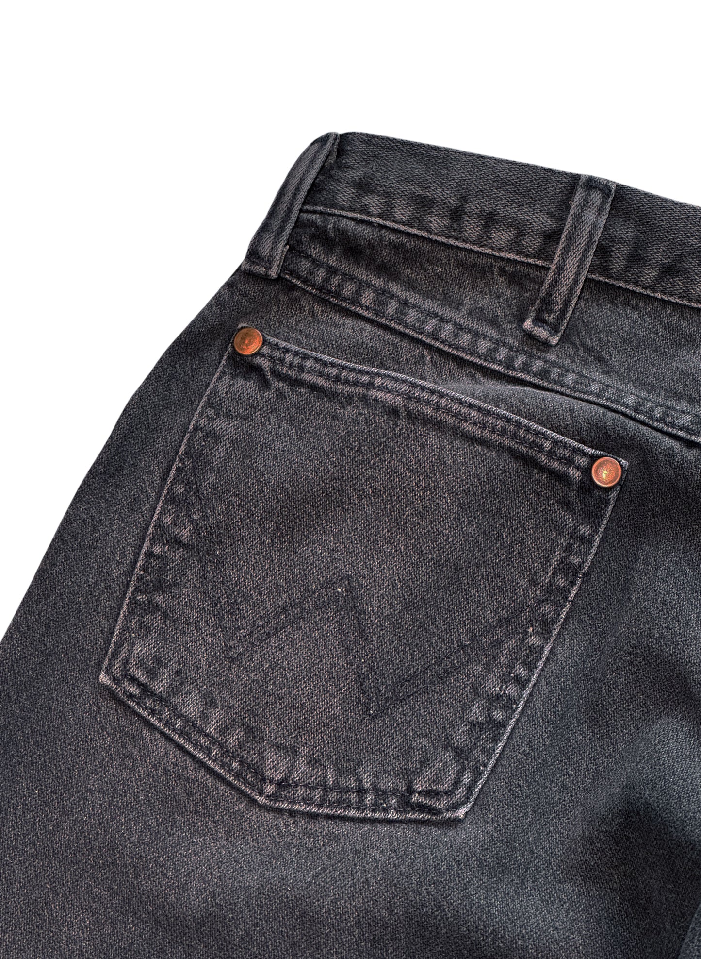 (SUP-487) Wrangler "BLACK FADE" COWBOY CUT DENIM - MADE IN U.S.A.