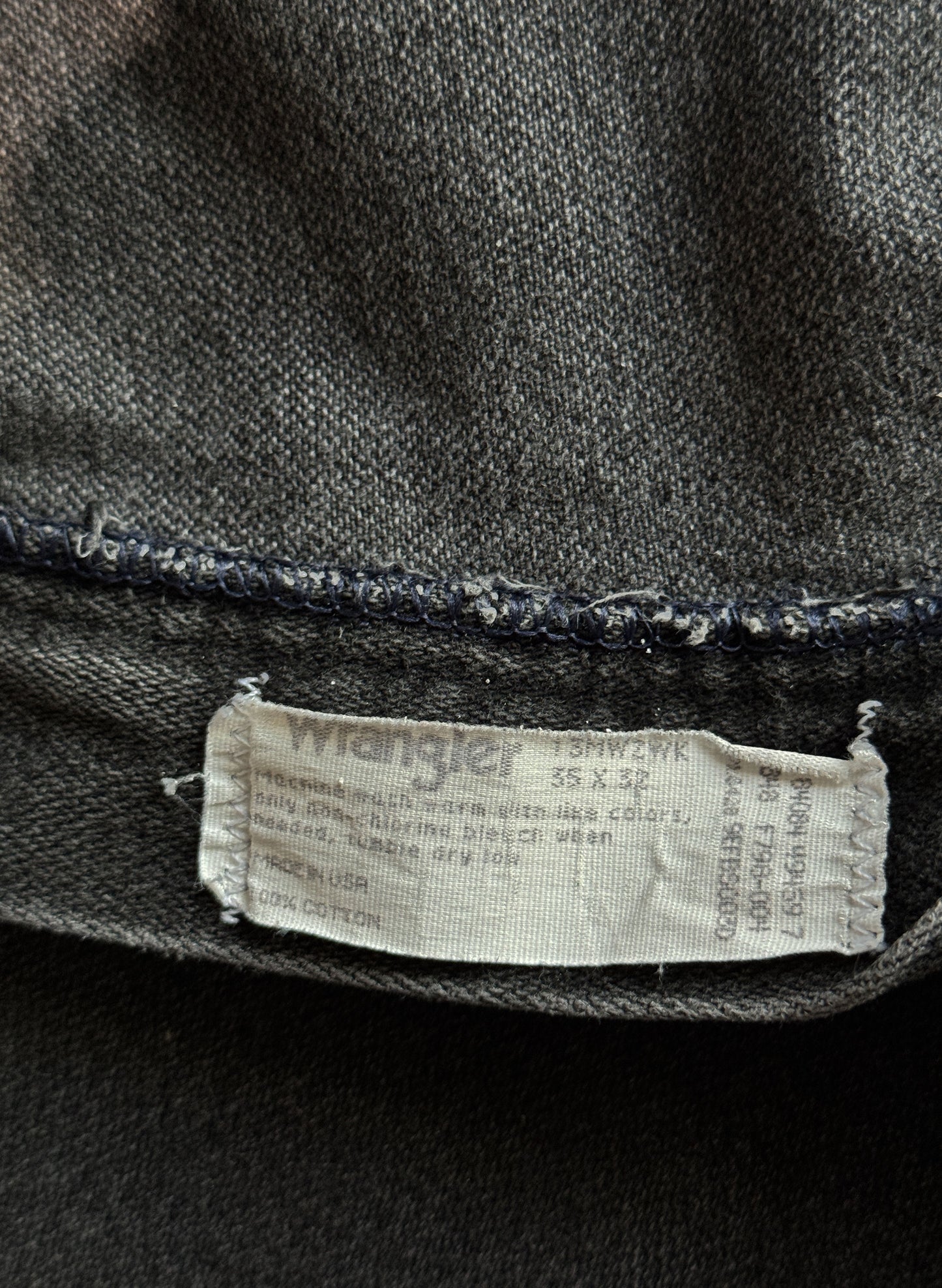 (SUP-487) Wrangler "BLACK FADE" COWBOY CUT DENIM - MADE IN U.S.A.