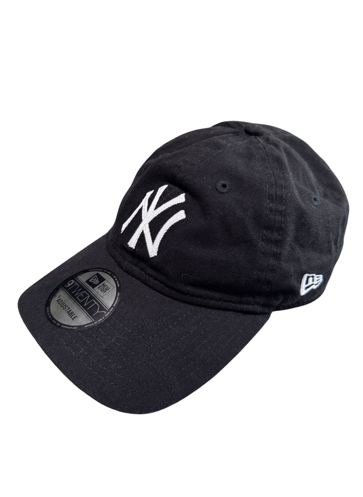 (SUP-628) NEW ERA NEW YORK YANKEES "CHAIN STITCH" LOGO CAP - BLACK
