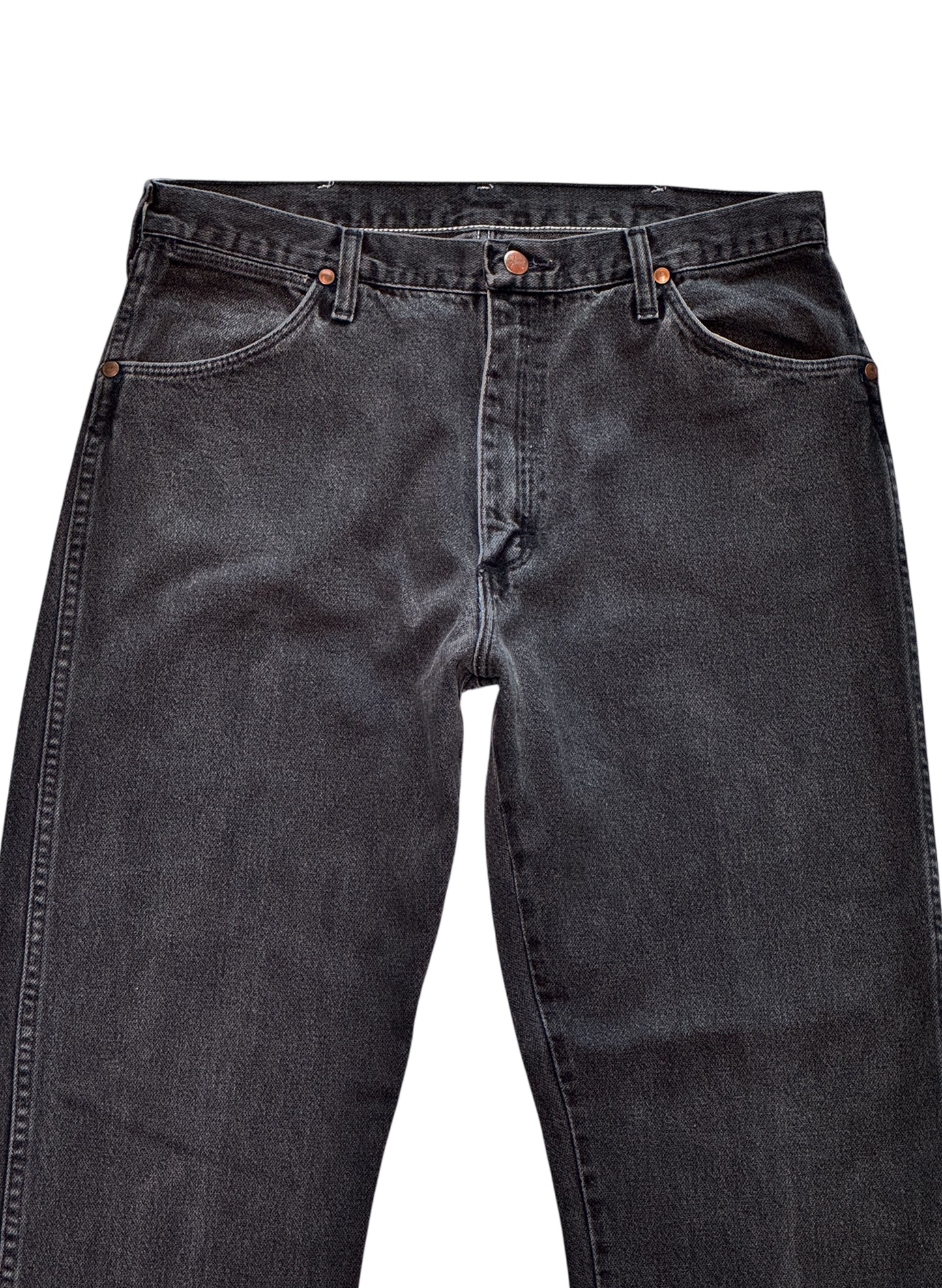 (SUP-487) Wrangler "BLACK FADE" COWBOY CUT DENIM - MADE IN U.S.A.