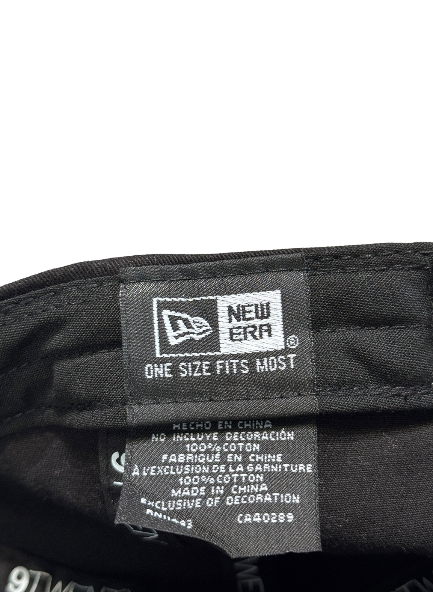 (SUP-628) NEW ERA NEW YORK YANKEES "CHAIN STITCH" LOGO CAP - BLACK