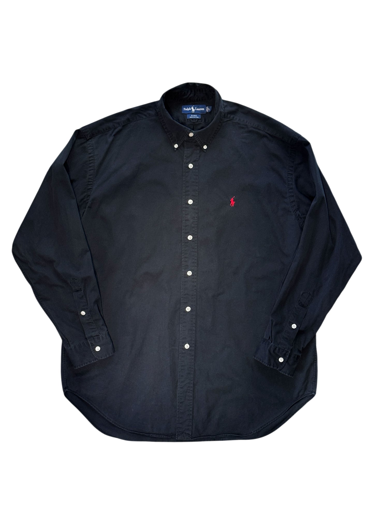 (SUP-617) Polo Ralph Lauren COTTON SHIRT - BLACK - BLAKE