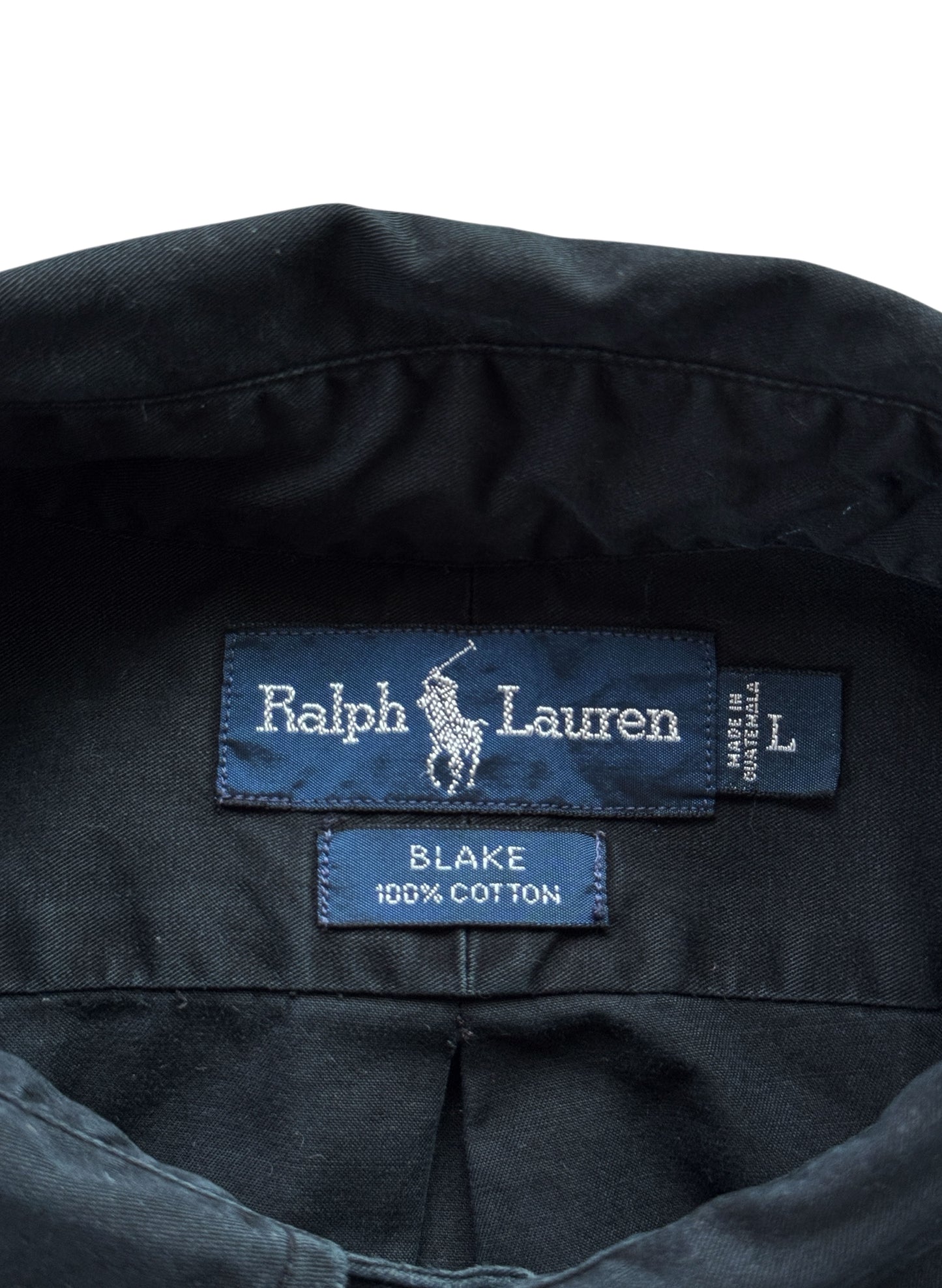 (SUP-617) Polo Ralph Lauren COTTON SHIRT - BLACK - BLAKE