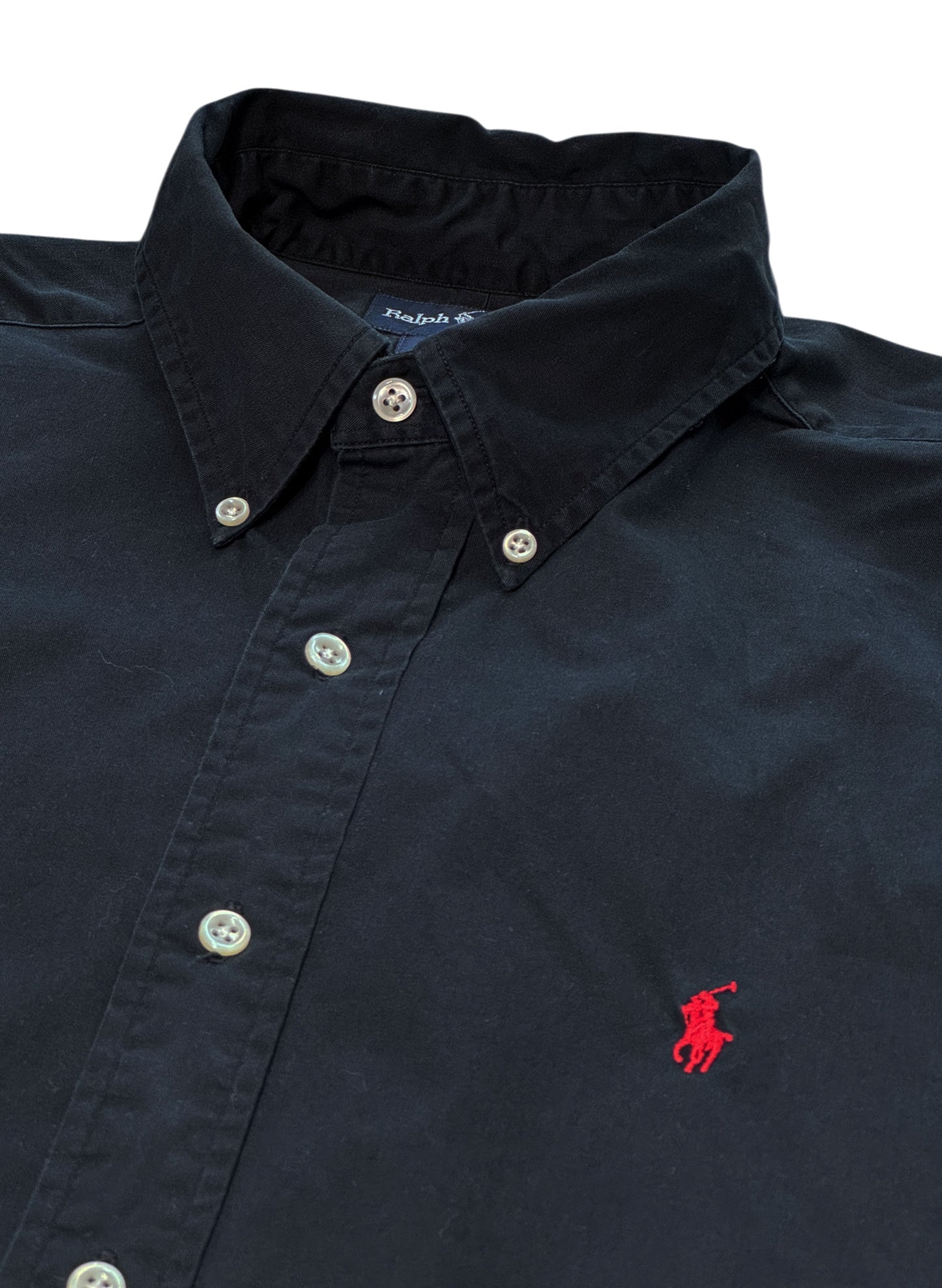 (SUP-617) Polo Ralph Lauren COTTON SHIRT - BLACK - BLAKE