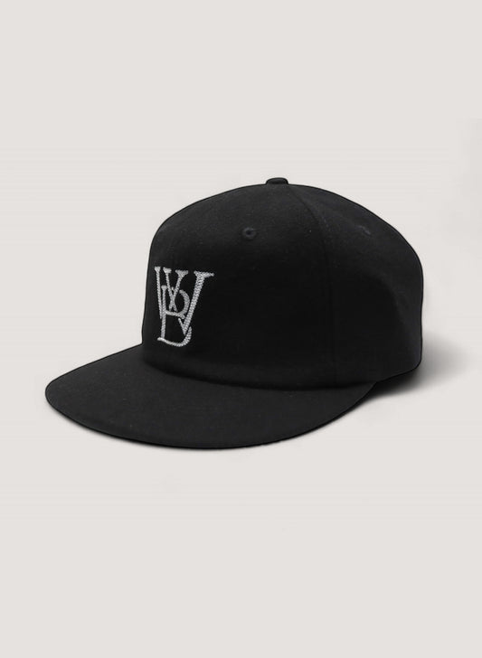 WOODBLOCK CLASSIC WB LOGO WOOL CAP BLACK (WB-CL-002)