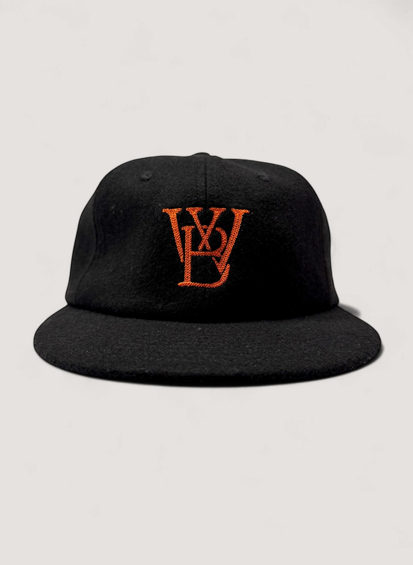 WOODBLOCK CLASSIC WB LOGO WOOL CAP BLACK/ORANGE (WB-CL-002)