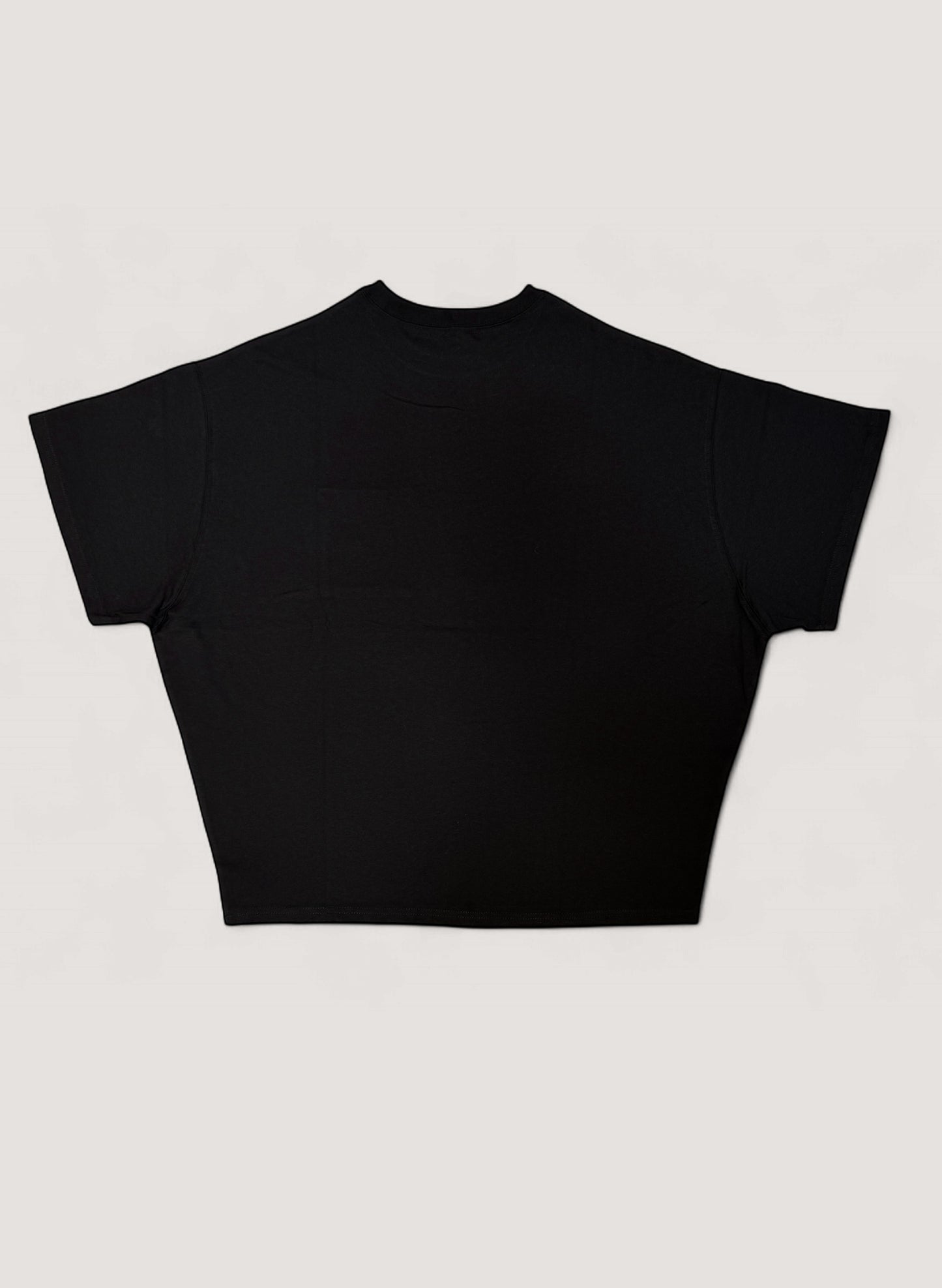 WOODBLOCK S/S WIDE TAPERED SILHOUETTE POCKET T-SHIRT BLACK(WB-25SS-014)