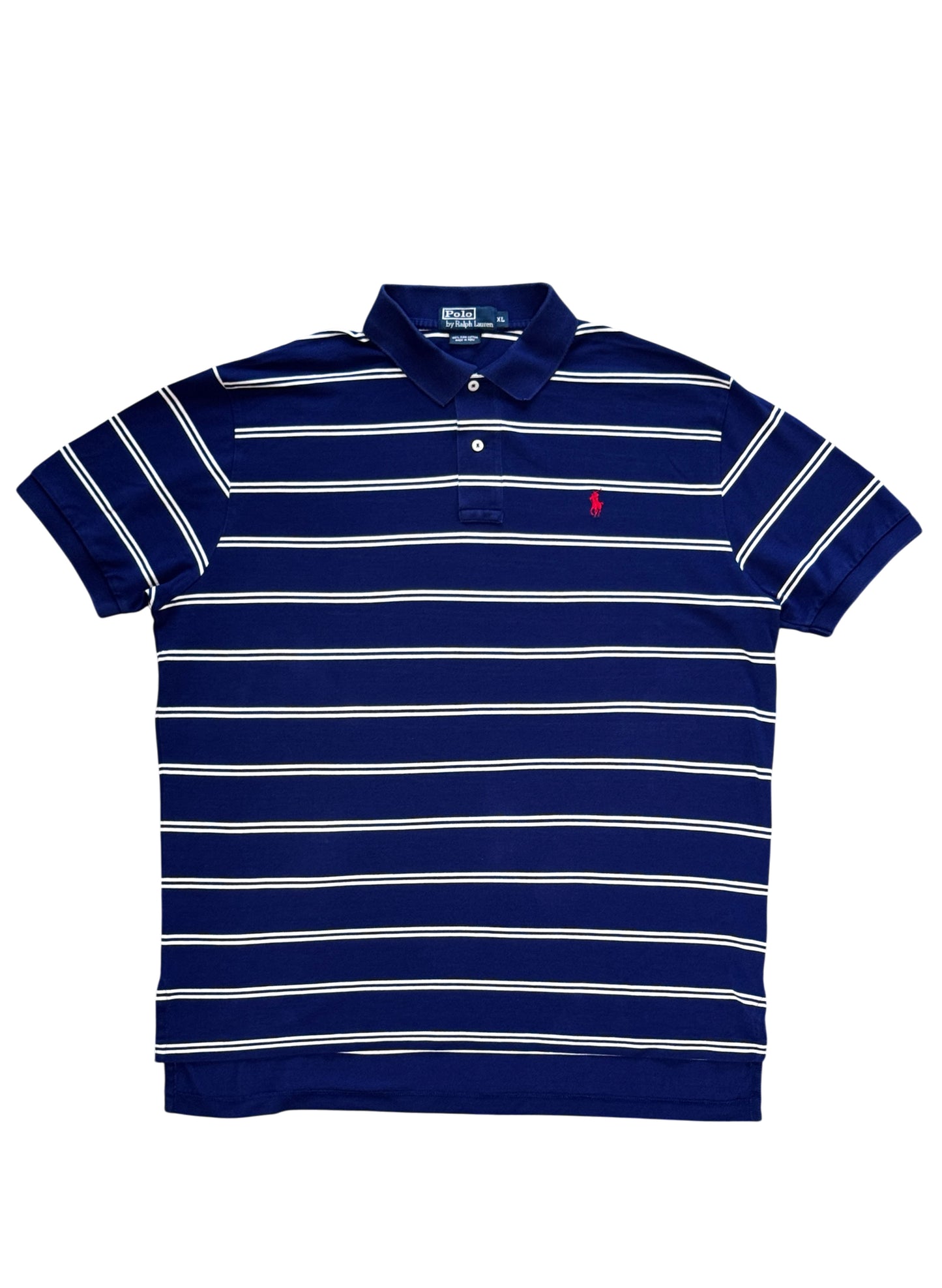 (SUP-684) Polo Ralph Lauren PIMA COTTON POLO SHIRT - BLUE