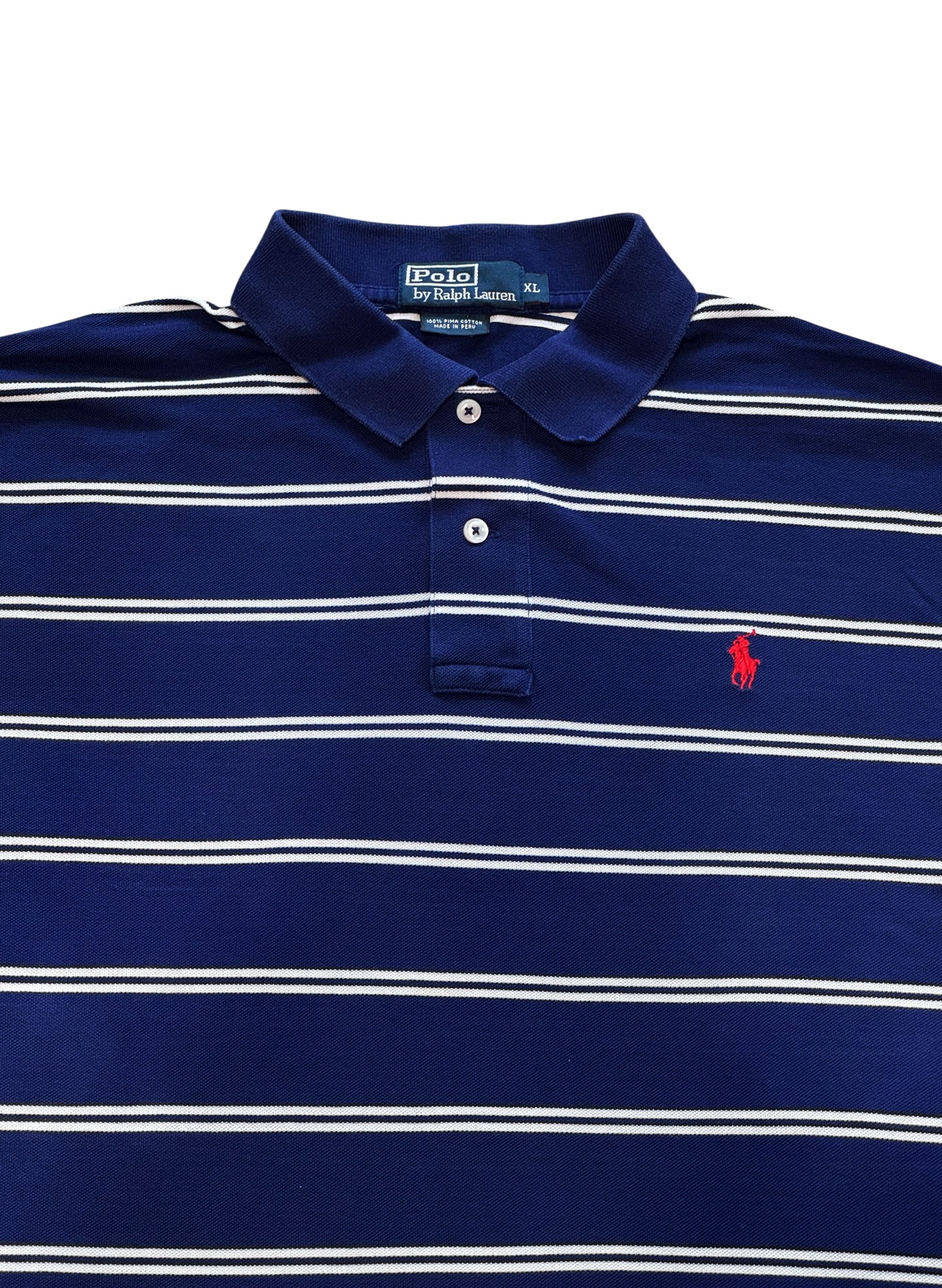 (SUP-684) Polo Ralph Lauren PIMA COTTON POLO SHIRT - BLUE