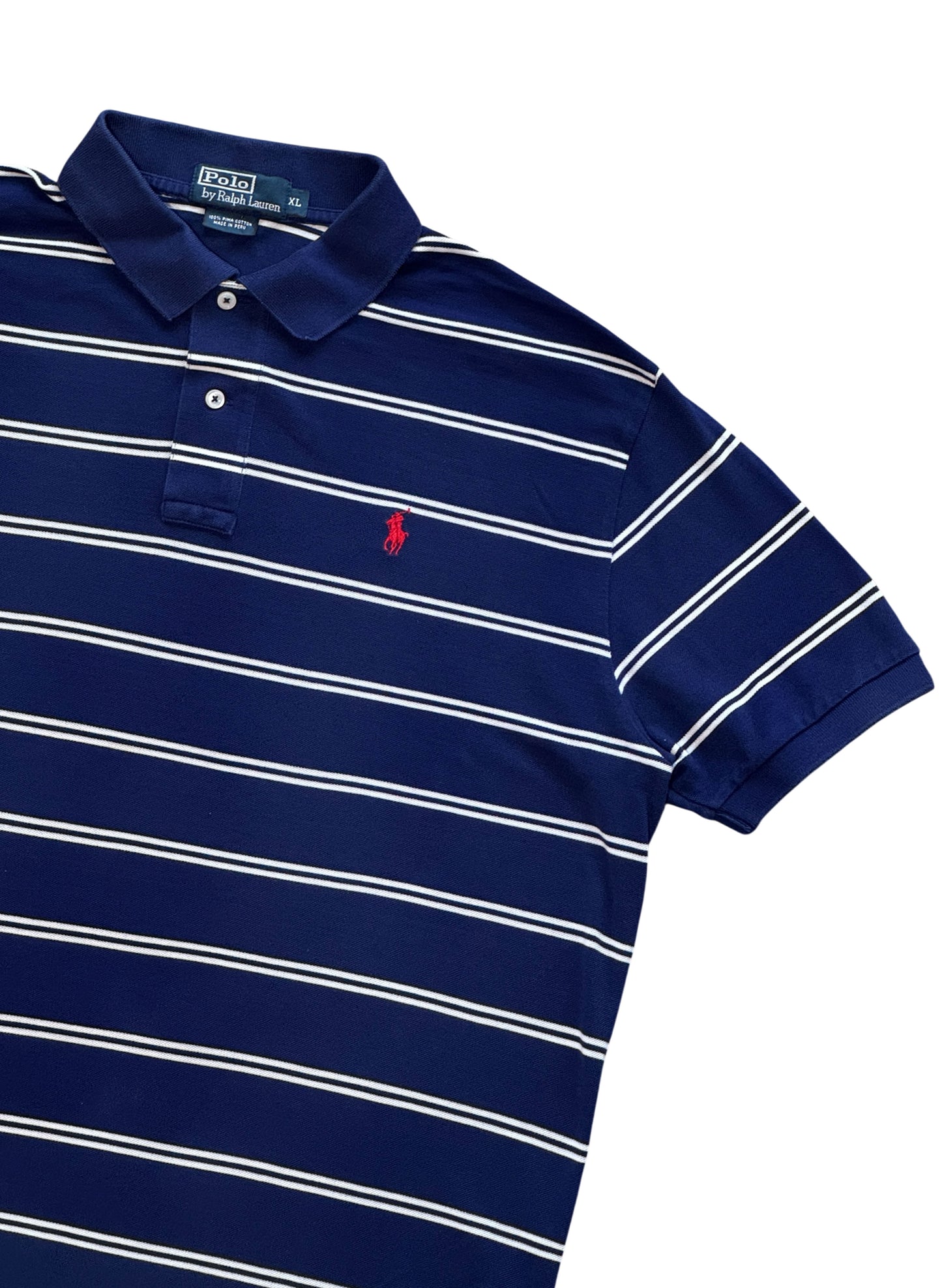 (SUP-684) Polo Ralph Lauren PIMA COTTON POLO SHIRT - BLUE
