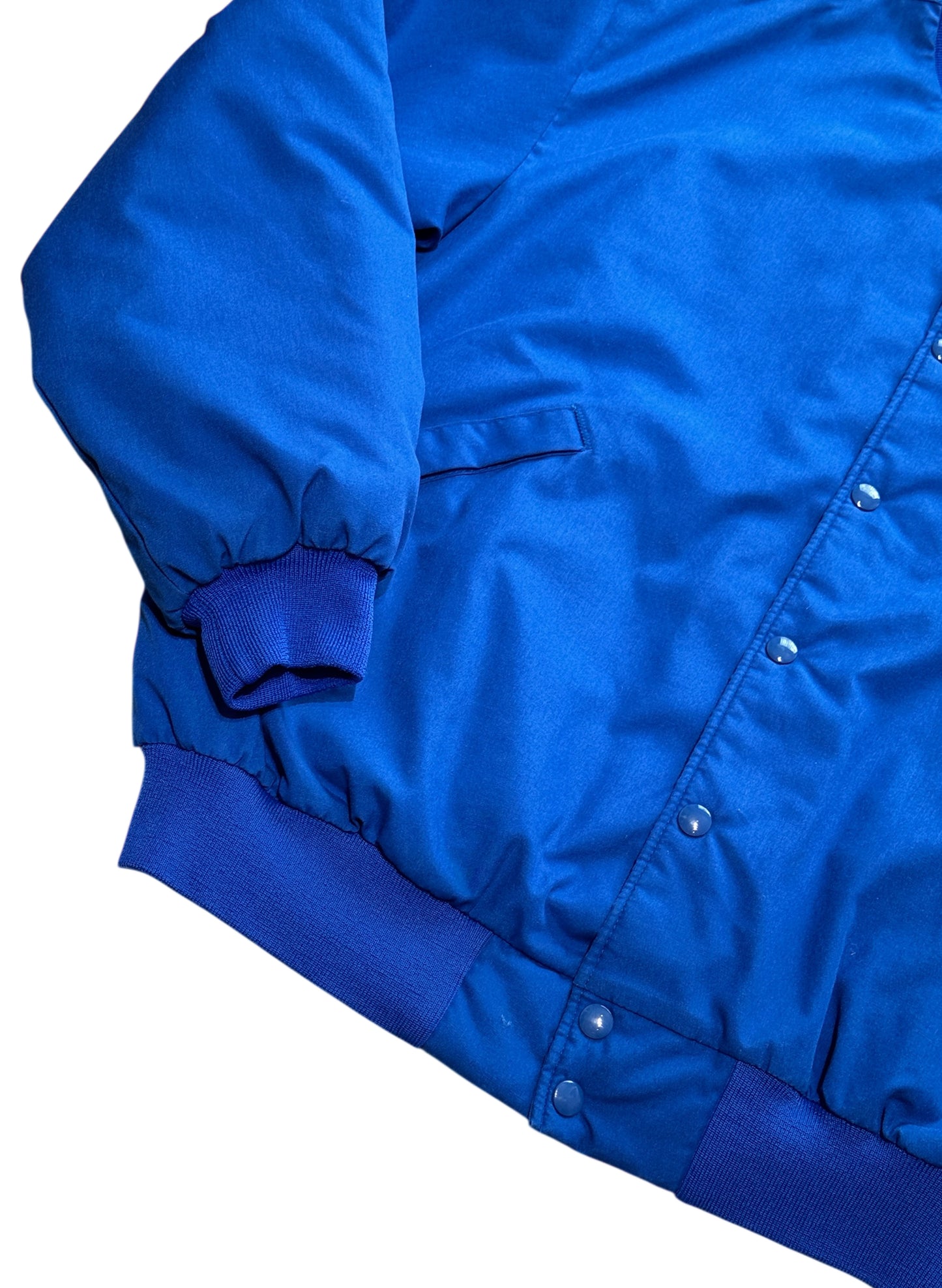 (SUP-546) 90s POLY/COTTON  STADIUM QUILTING JACKET - MADE IN U.S.A.