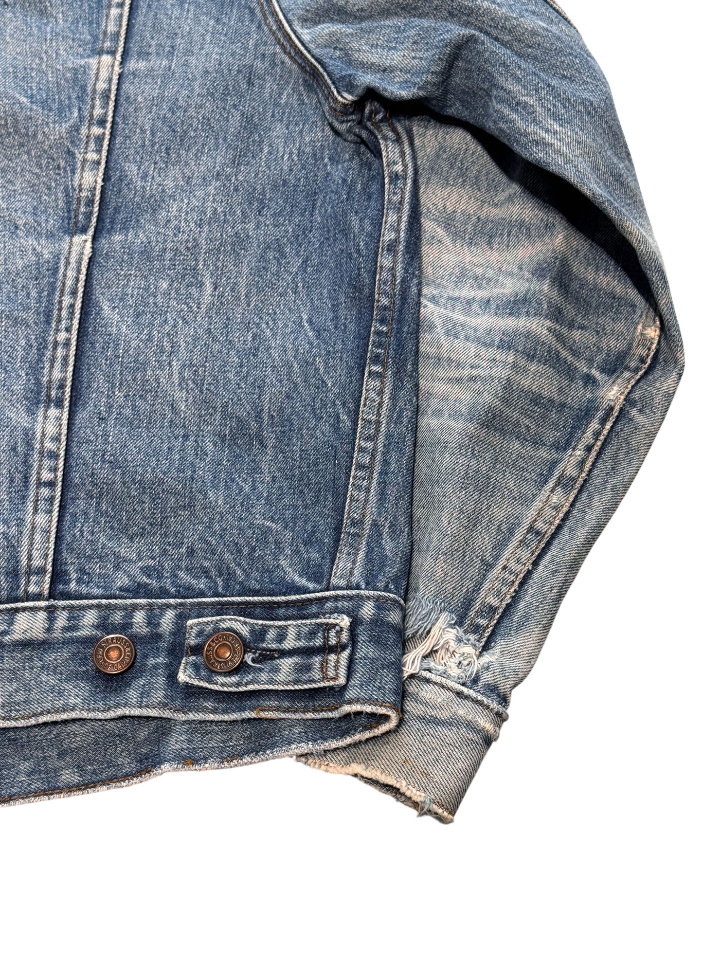 (SUP-576) 70s LEVI'S 70505 0217 "4th" DENIM JACKET "BORO" - size 44