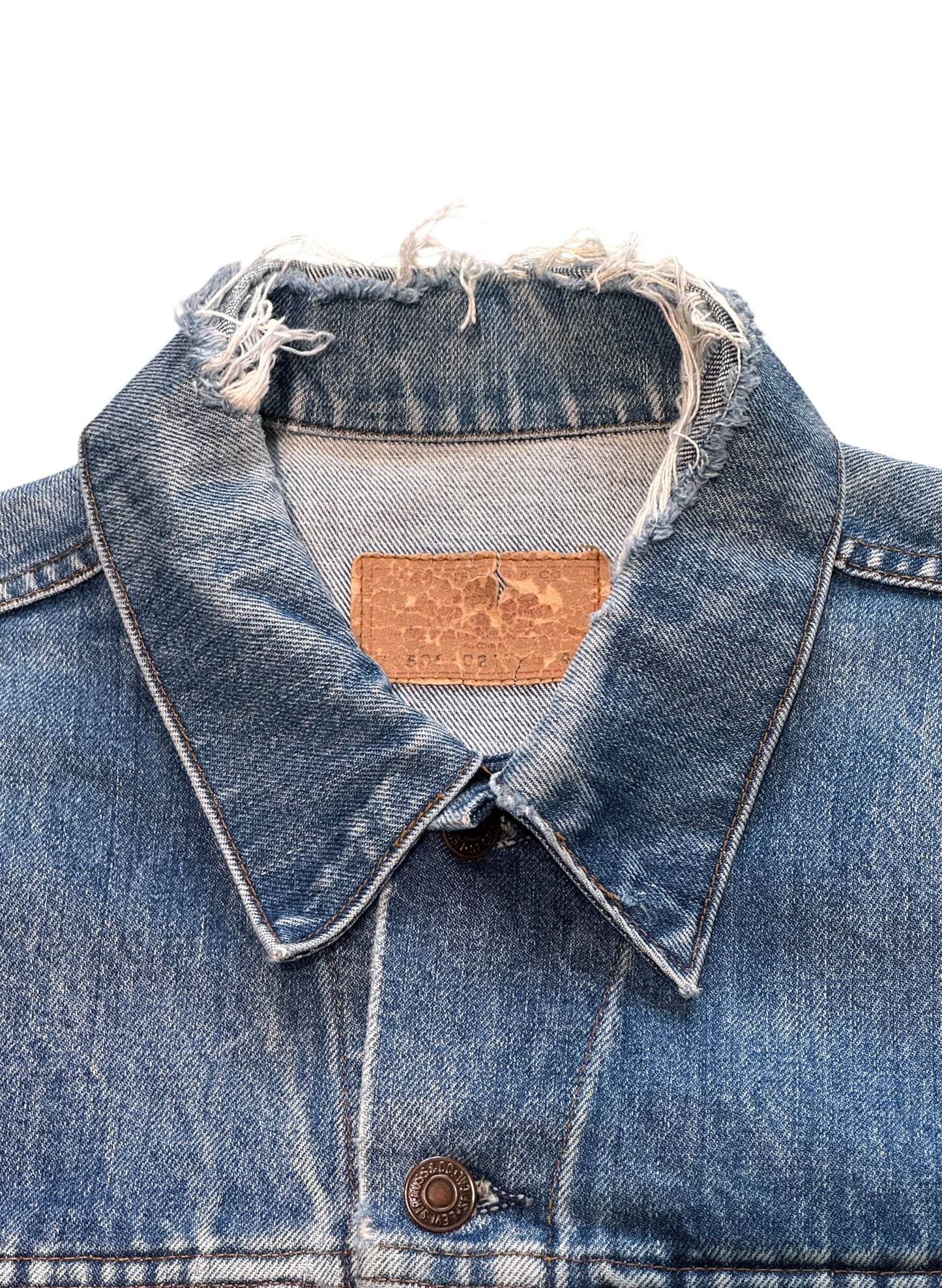 (SUP-576) 70s LEVI'S 70505 0217 "4th" DENIM JACKET "BORO" - size 44