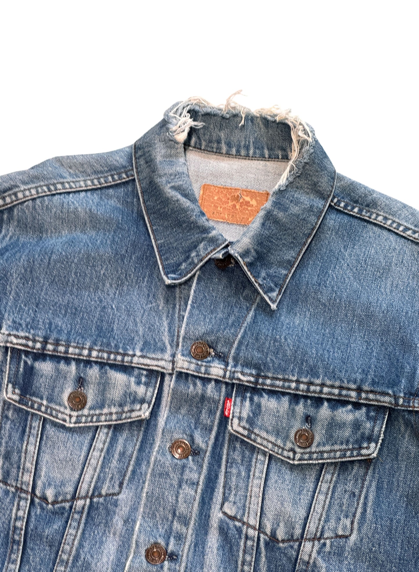 (SUP-576) 70s LEVI'S 70505 0217 "4th" DENIM JACKET "BORO" - size 44