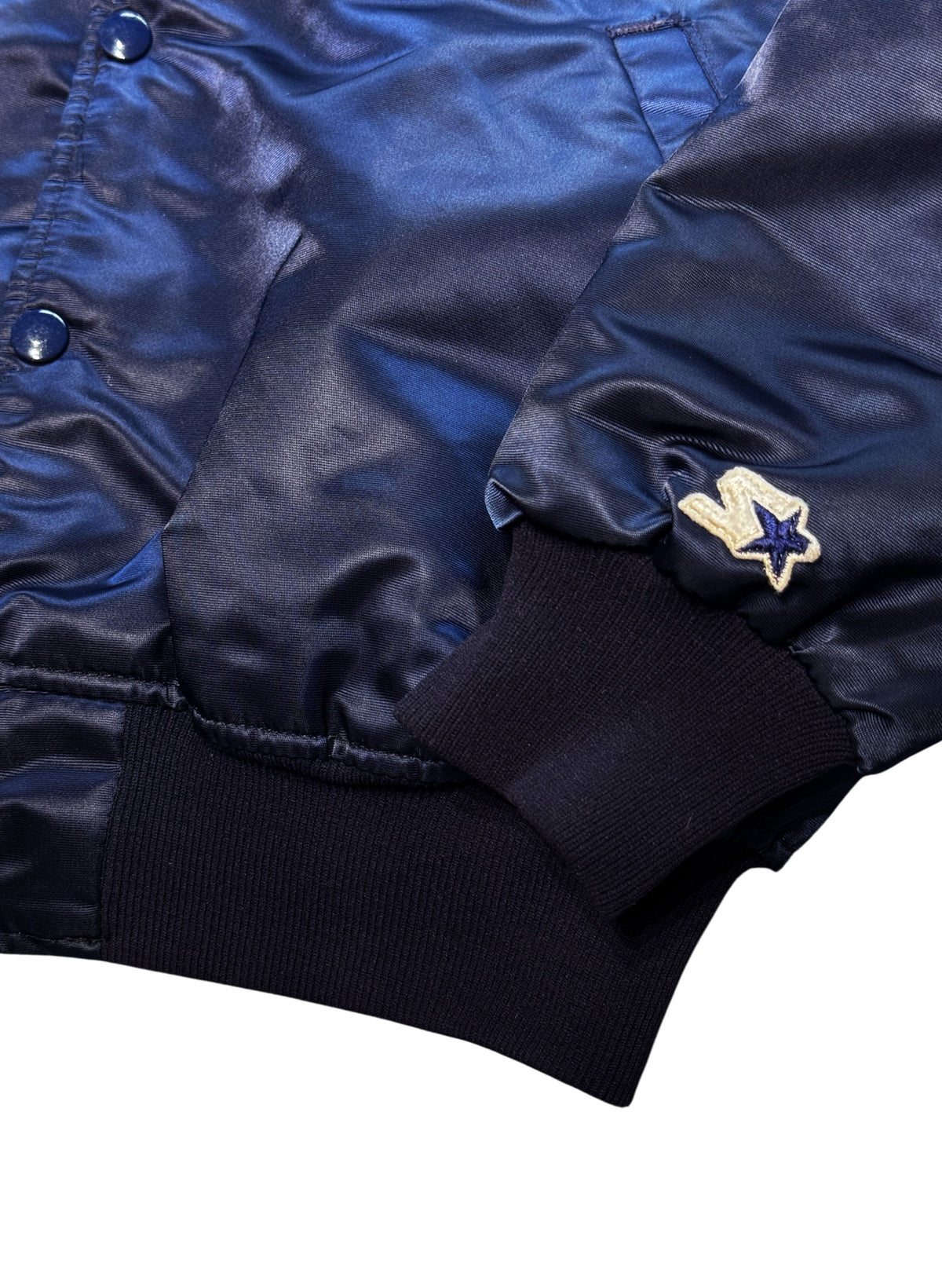 (SUP-819) STARTER NFL DALLAS COWBOYS NYLON QUILTING STADIUM JACKET - L - MADE IN U.S.A.