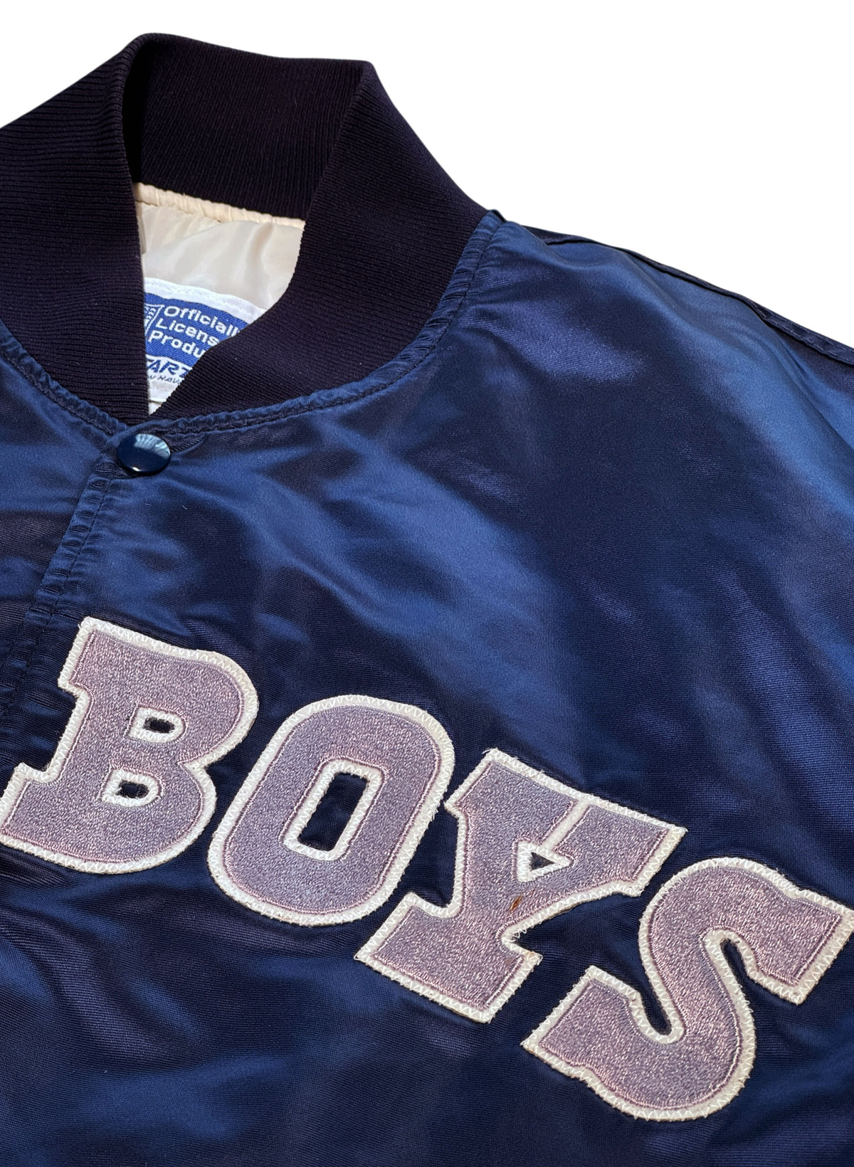 (SUP-819) STARTER NFL DALLAS COWBOYS NYLON QUILTING STADIUM JACKET - L - MADE IN U.S.A.
