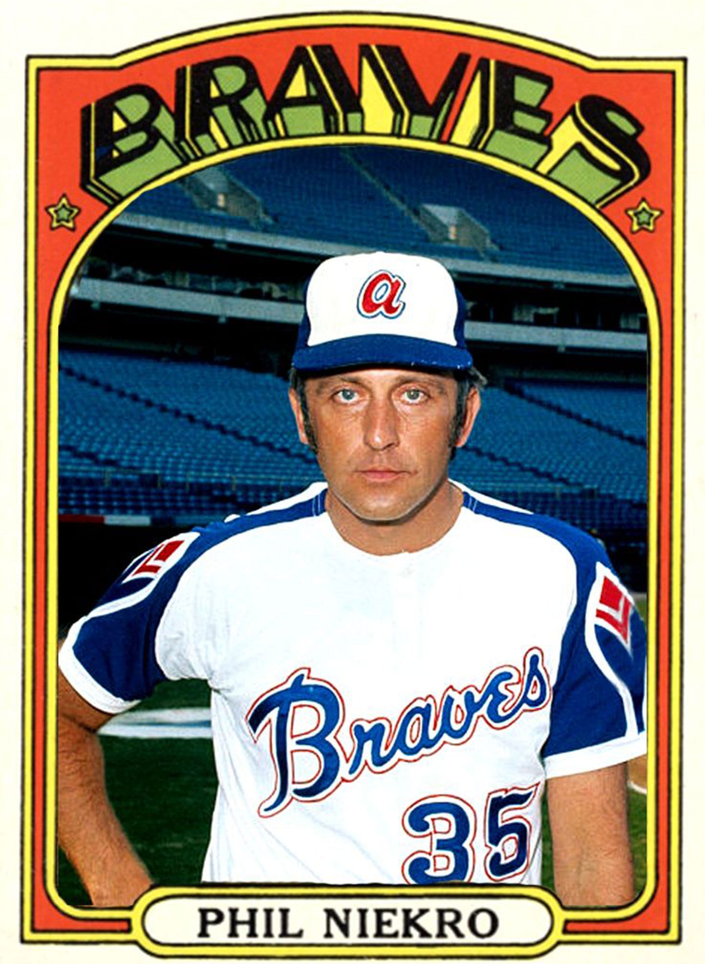 (SUP-380) Mitchell&Ness Atlanta Braves "35" Phil Niekro (48・XL)