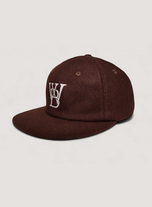 WOODBLOCK CLASSIC WB LOGO WOOL CAP BROWN (WB-CL-002)