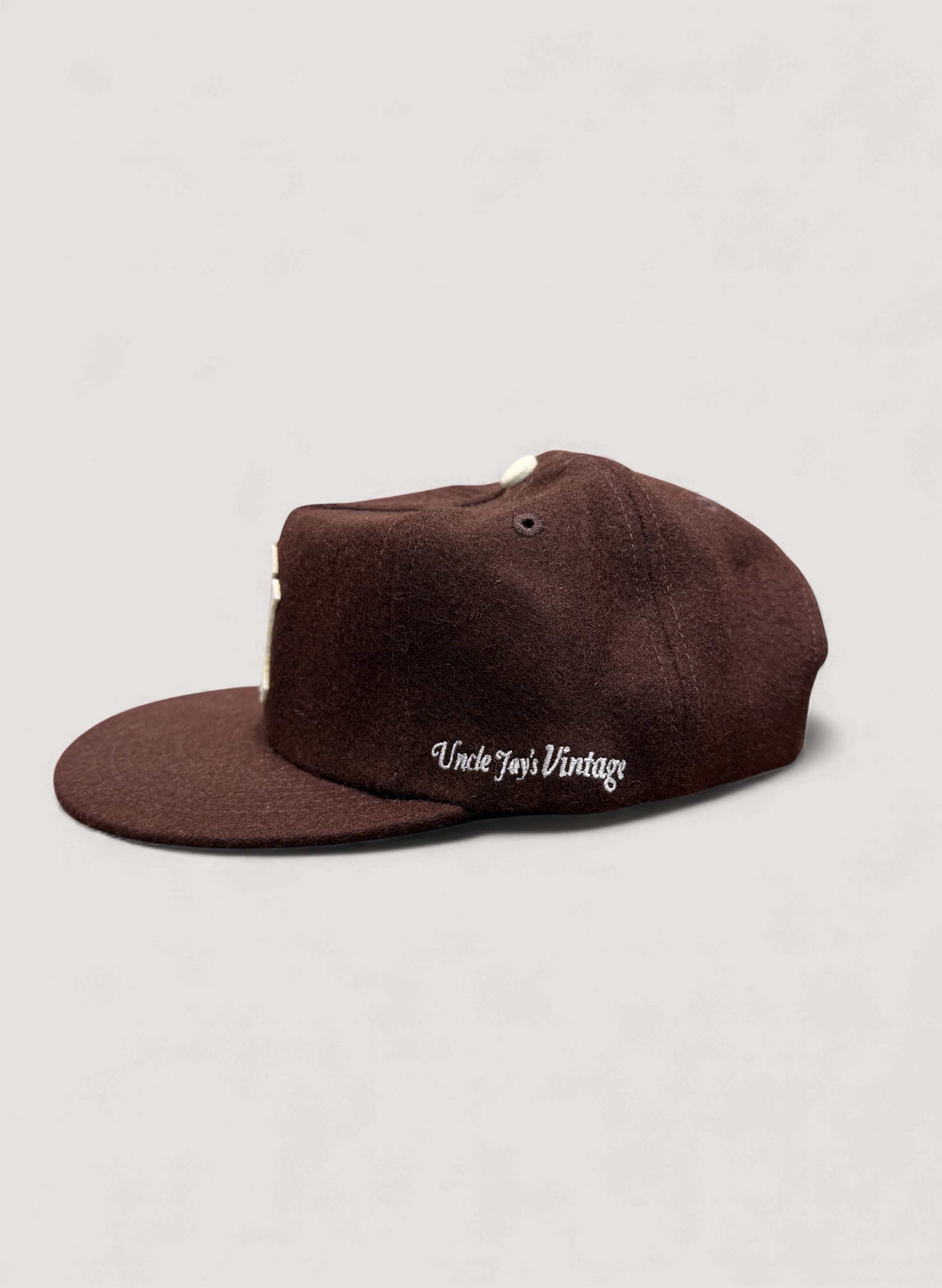 Uncle Jay's Vintage YANKEES FELT PATCH Cap BROWN (UNCLE-003 Uncle Jay's Vintage YANKEES FELT PATCH Cap BROWN (UNCLE-003