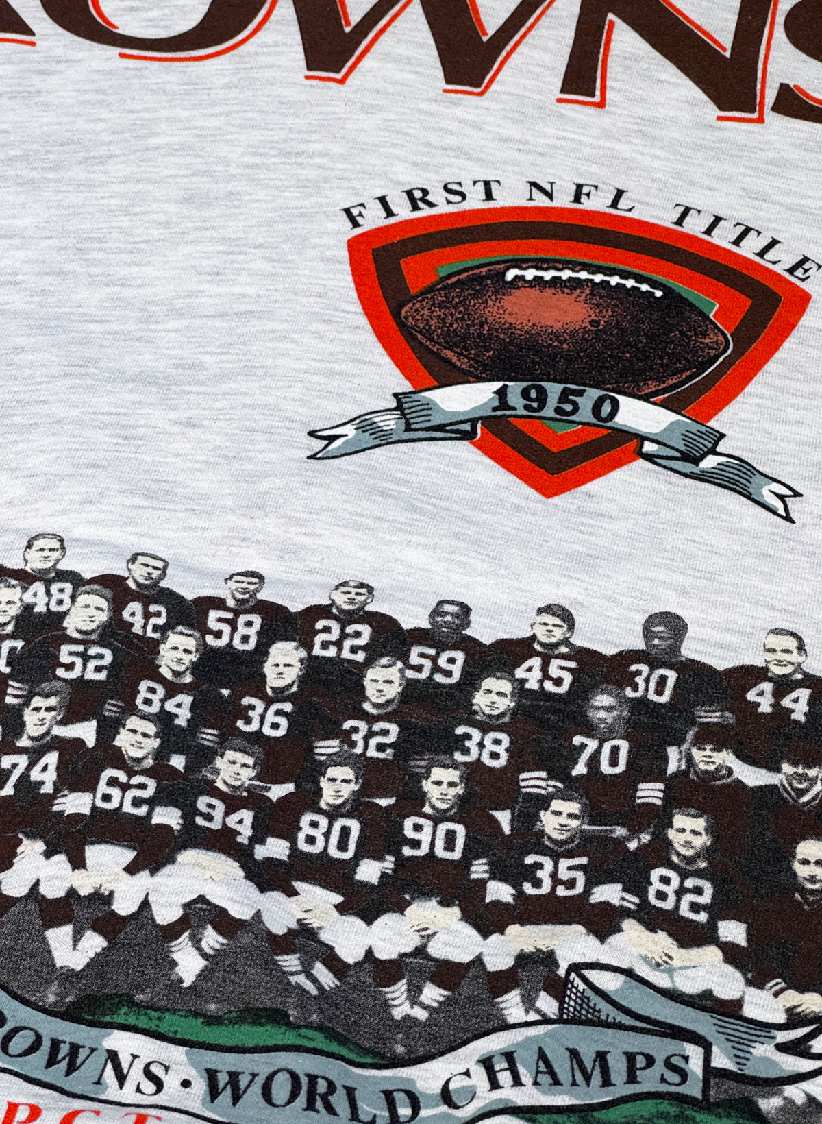 (SUP-860) NFL CLEVELAND BROWNS CREW NECK SWEAT - XL - MADE IN U.S.A.