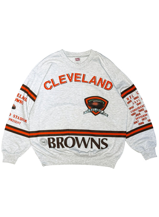 (SUP-860) NFL CLEVELAND BROWNS CREW NECK SWEAT - XL - MADE IN U.S.A.