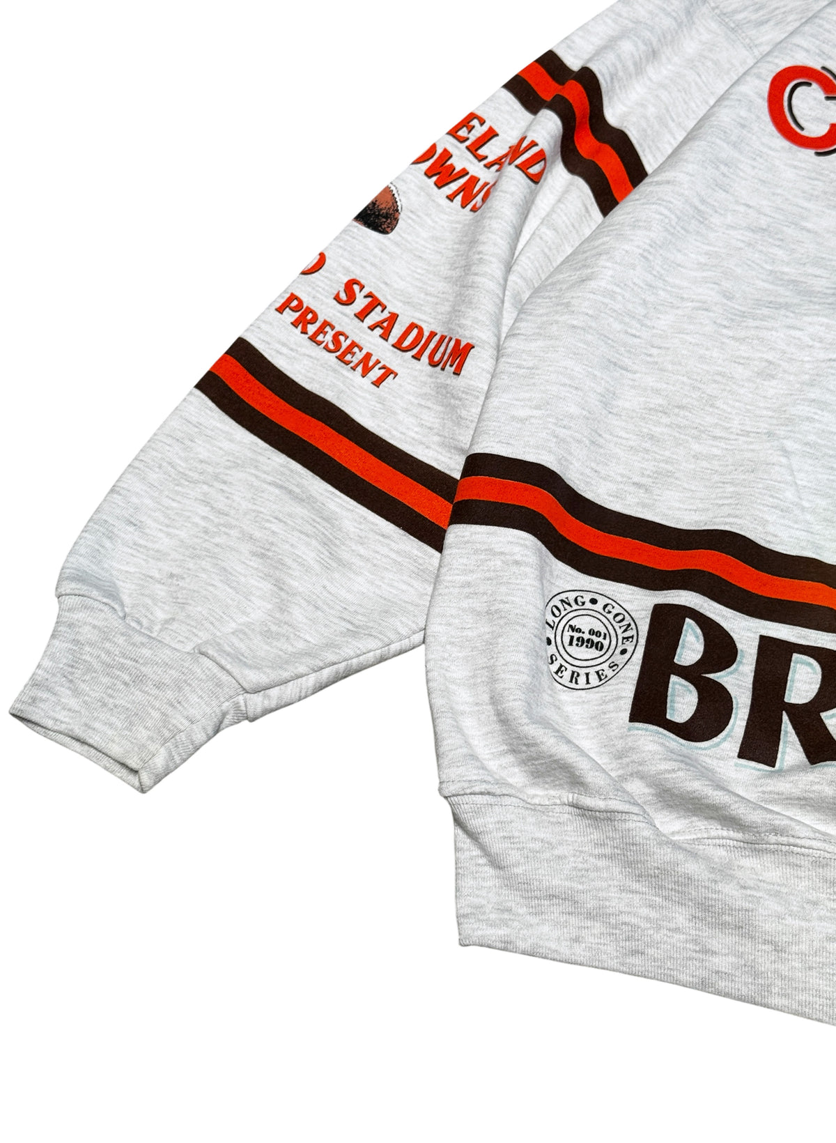 (SUP-860) NFL CLEVELAND BROWNS CREW NECK SWEAT - XL - MADE IN U.S.A.