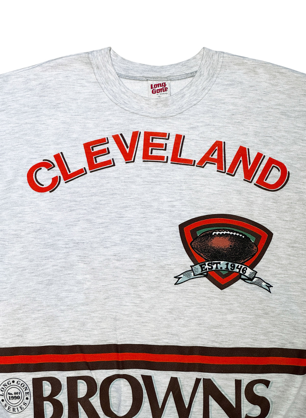 (SUP-860) NFL CLEVELAND BROWNS CREW NECK SWEAT - XL - MADE IN U.S.A.