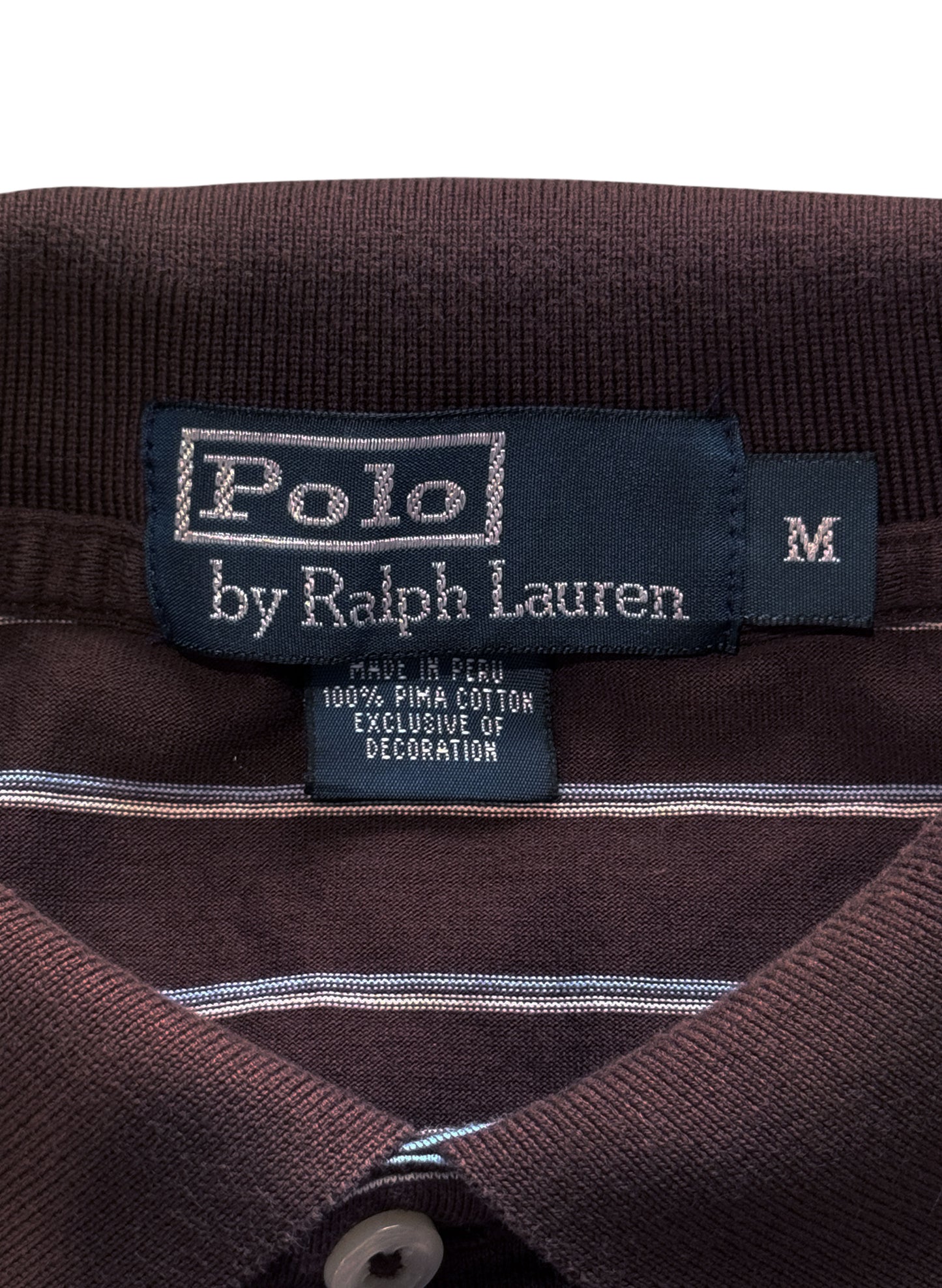 (SUP-683) Polo Ralph Lauren PIMA COTTON POLO SHIRT - BROWN